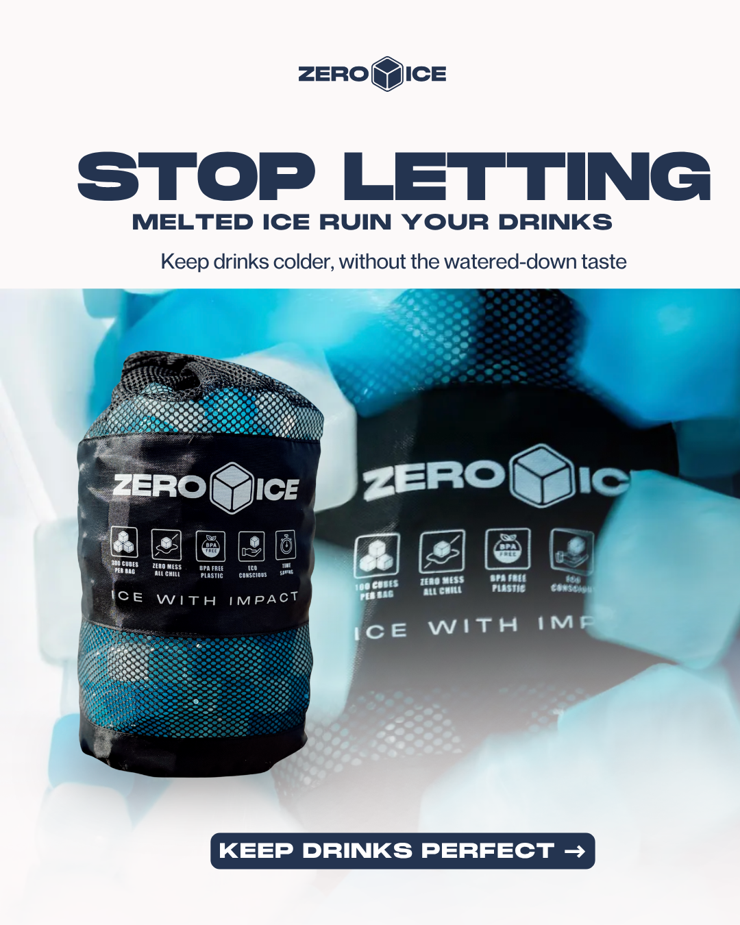 ZERO ICE Facebook ad