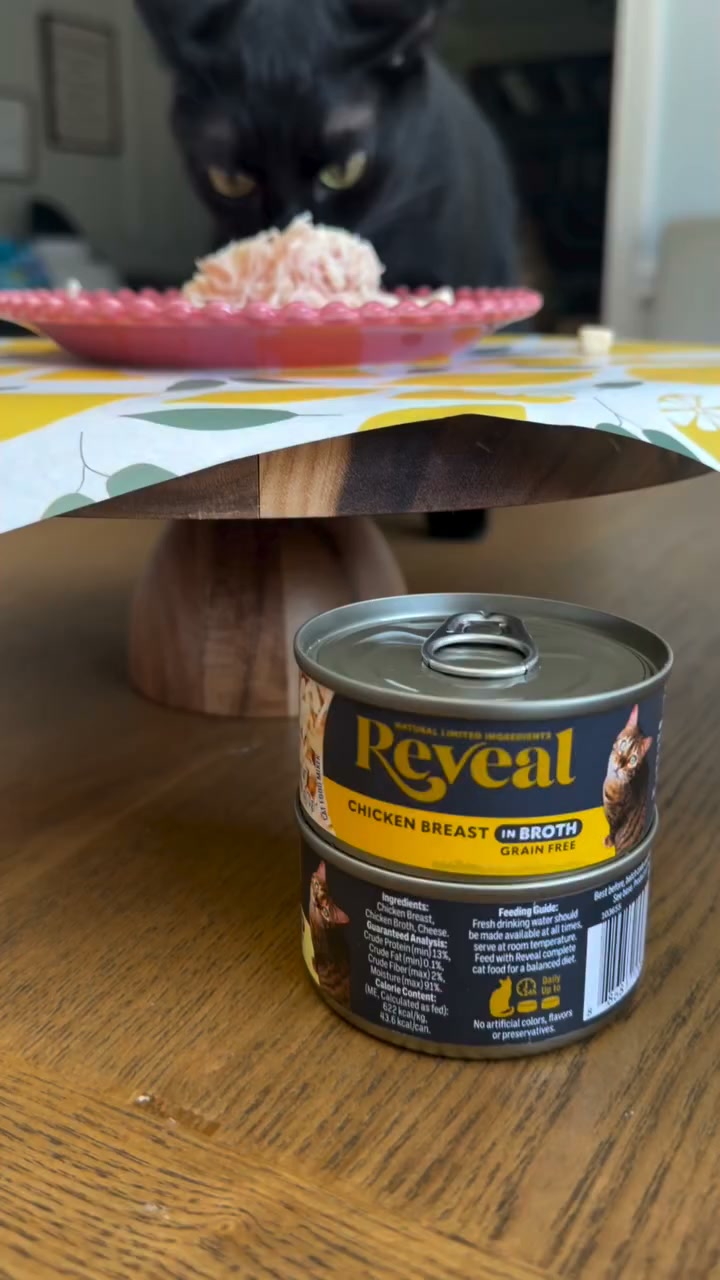 Reveal Pet food Facebook ad: Reveal: Limited Ingredients, Unlimited Joy. Try It Today!