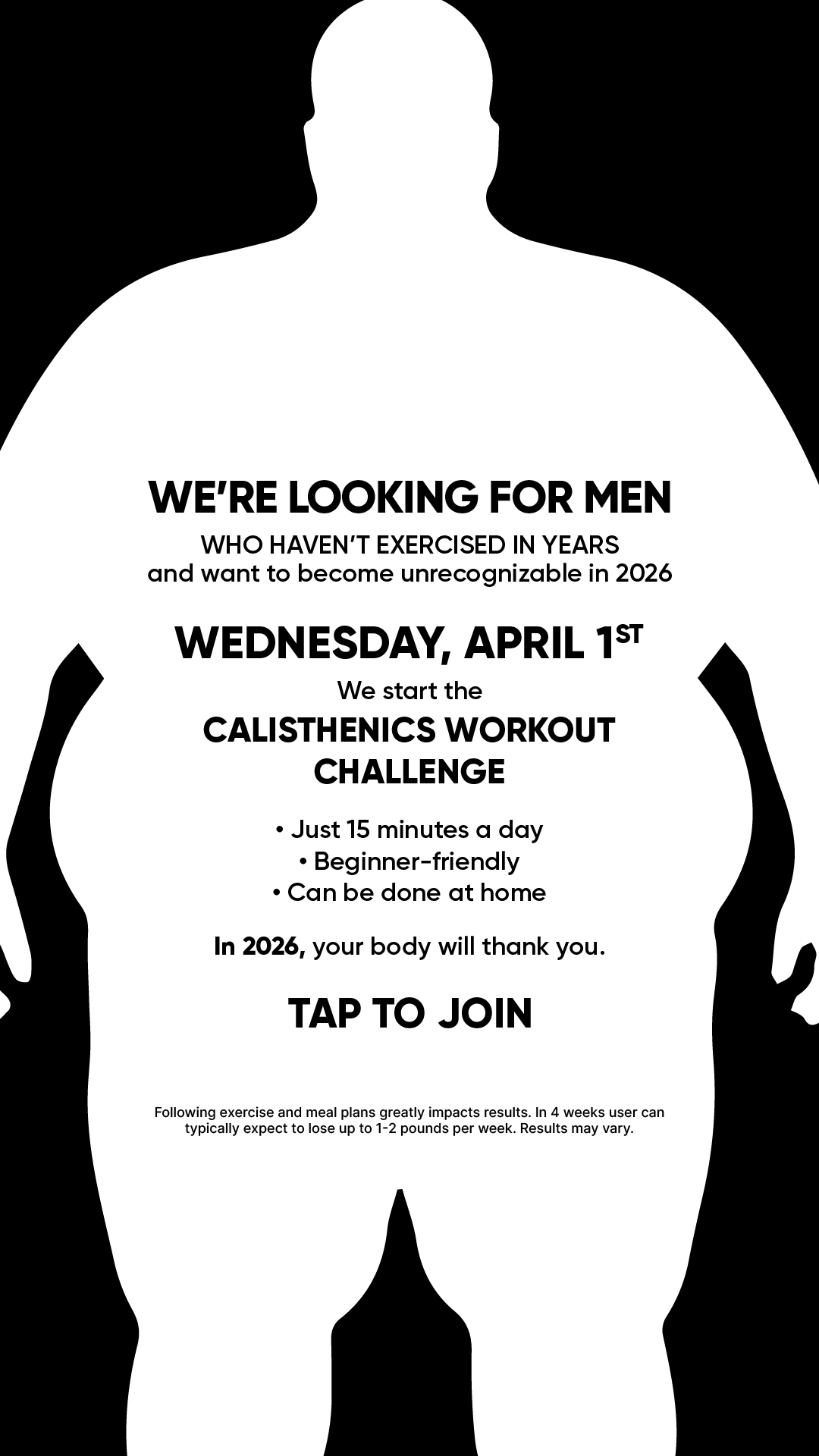 BetterMe Men Facebook ad