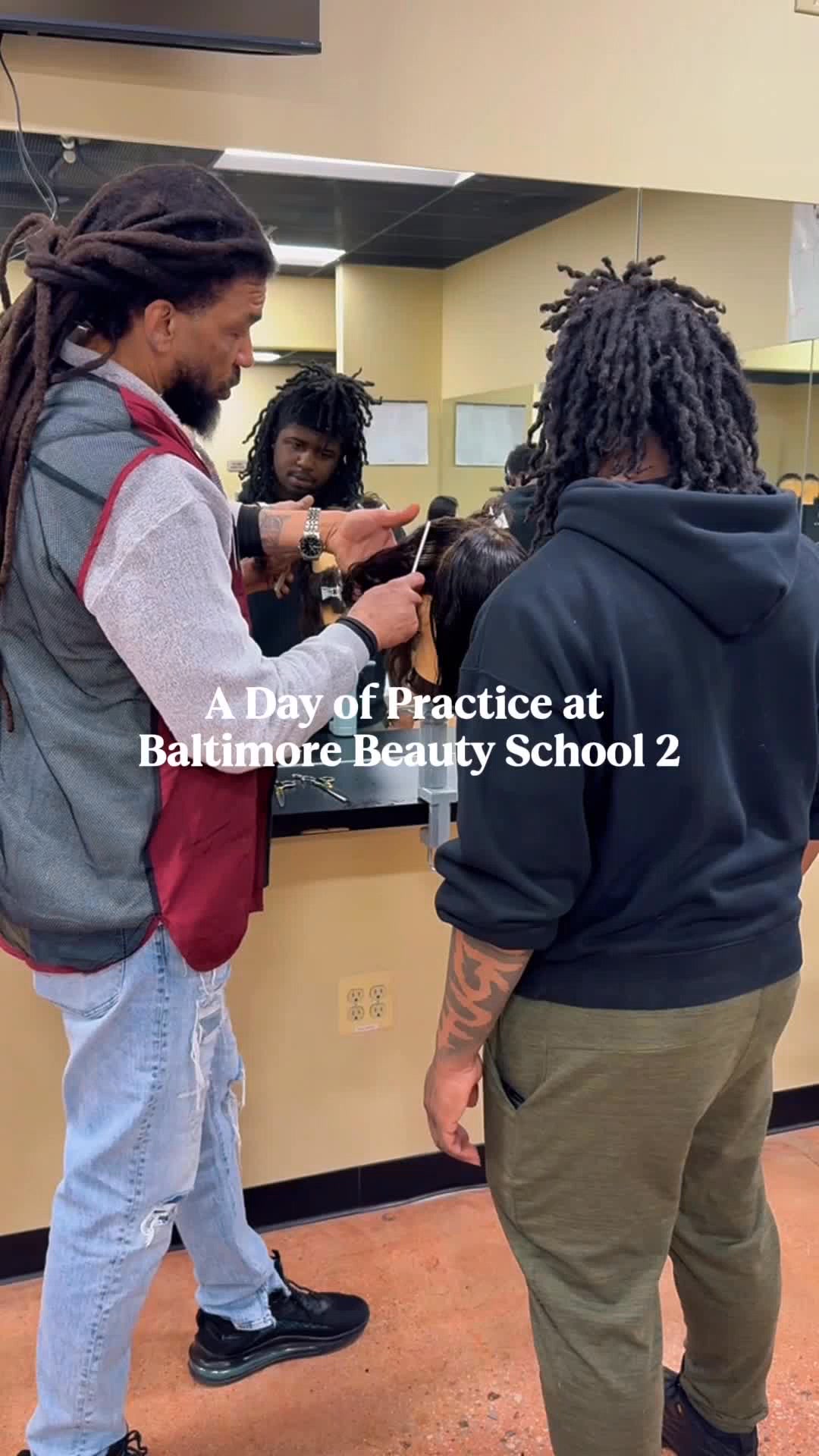 Baltimore Beauty & Barber School 2 Facebook ad: Turn Passion Into Paycheck