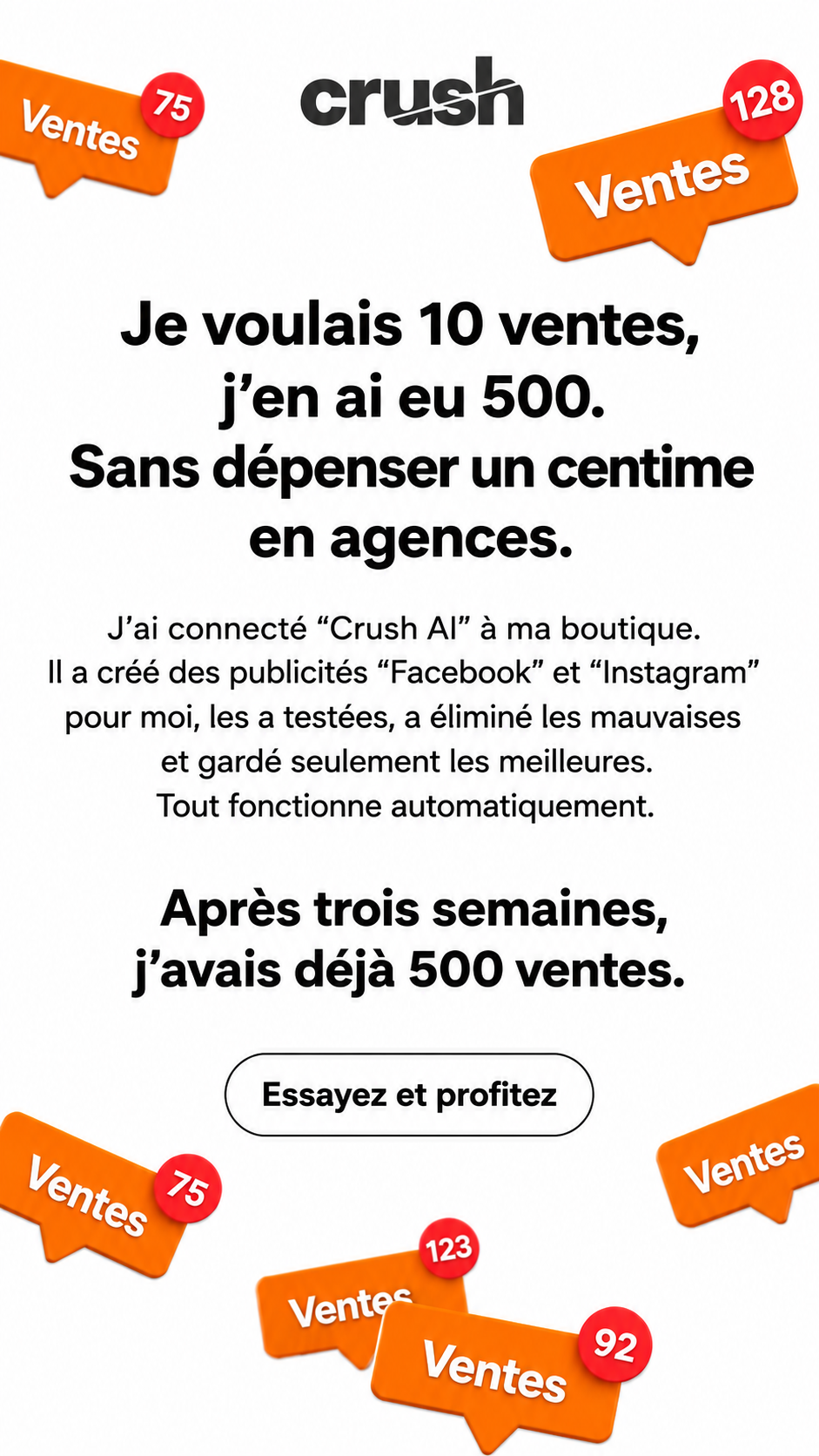 trycrush.ai Facebook ad