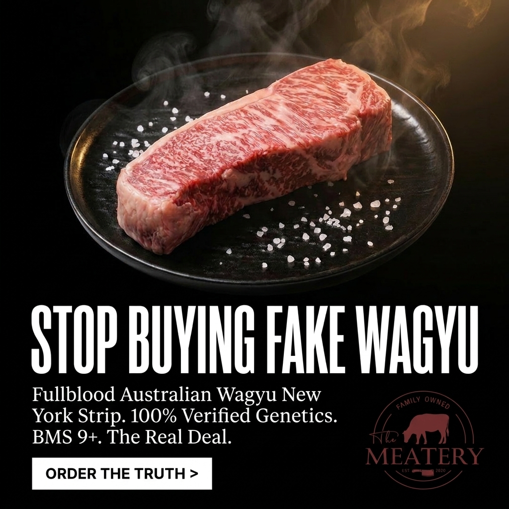 The Meatery Facebook ad: Stop Buying Fake Wagyu