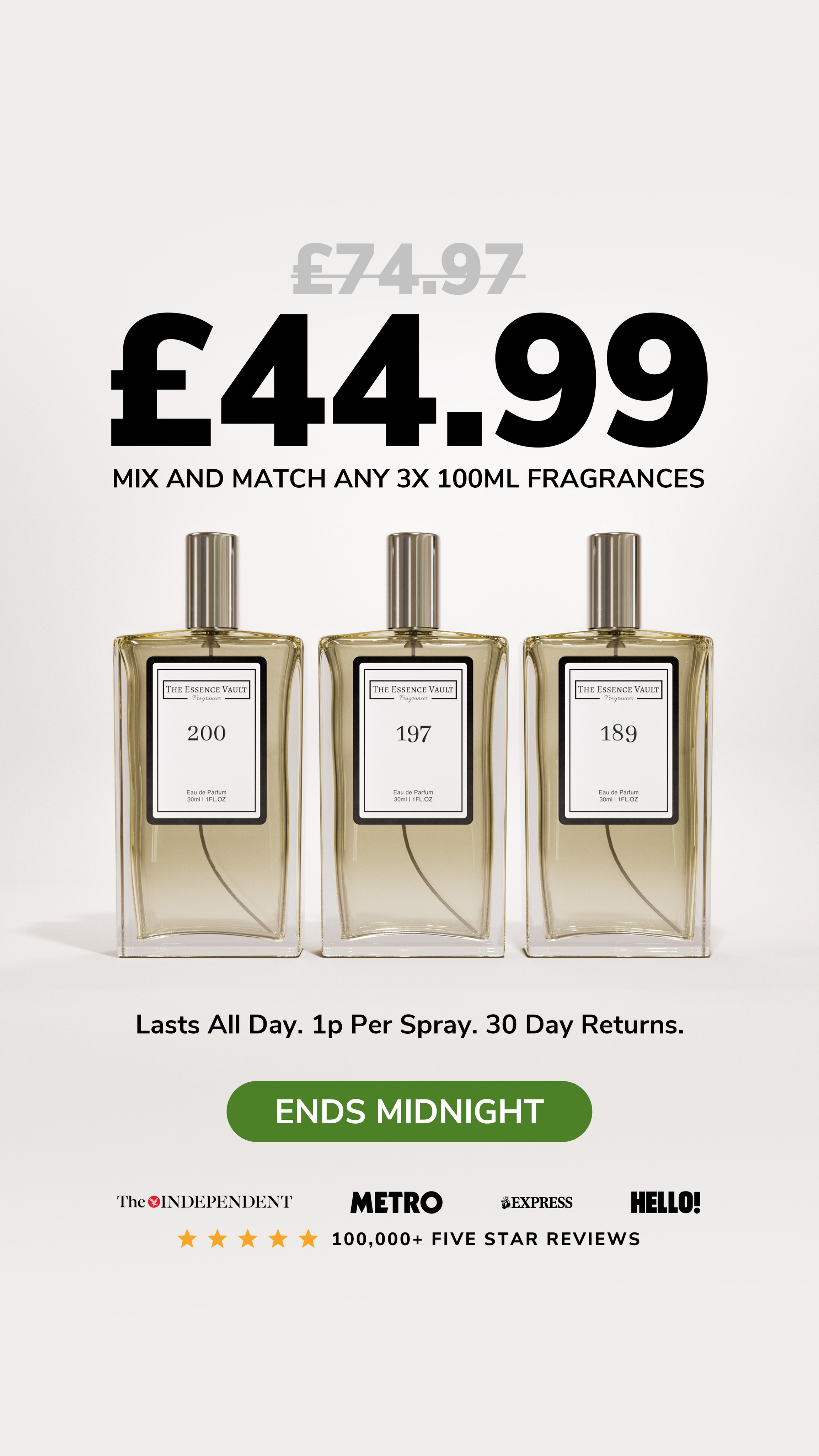 The Essence Vault Facebook ad