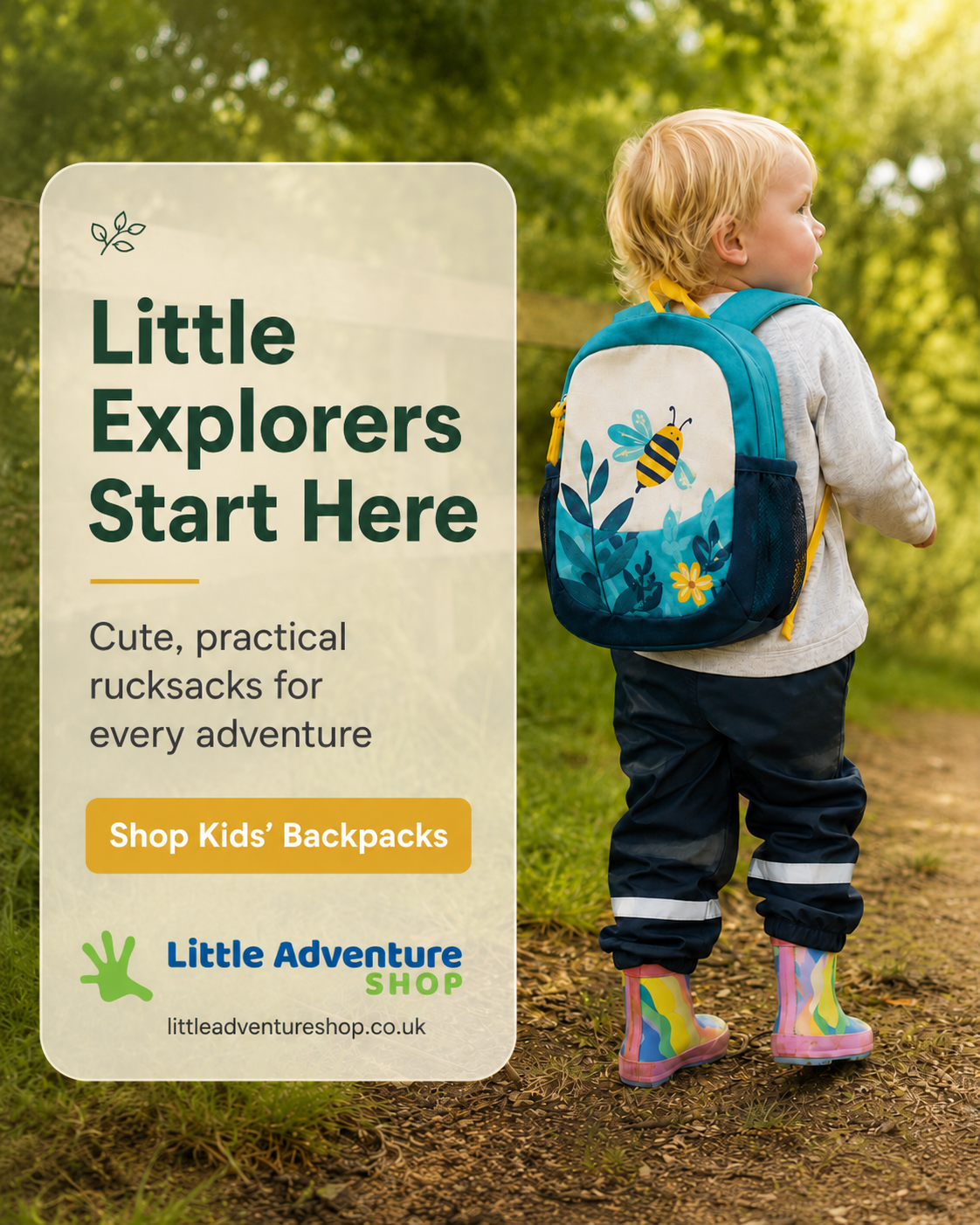 Little Adventure Shop Facebook ad: Ready for Days Out