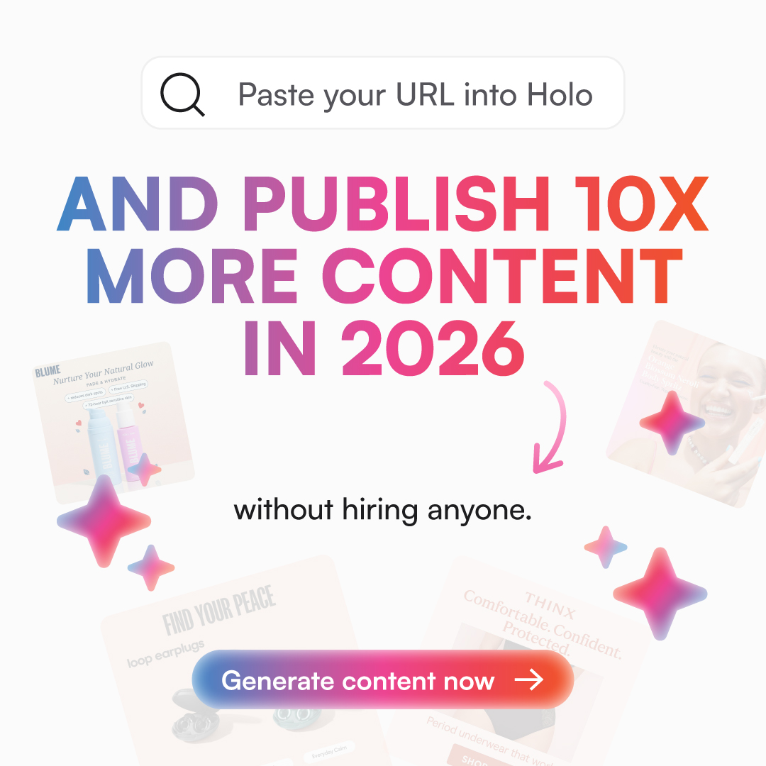 Holo Facebook ad