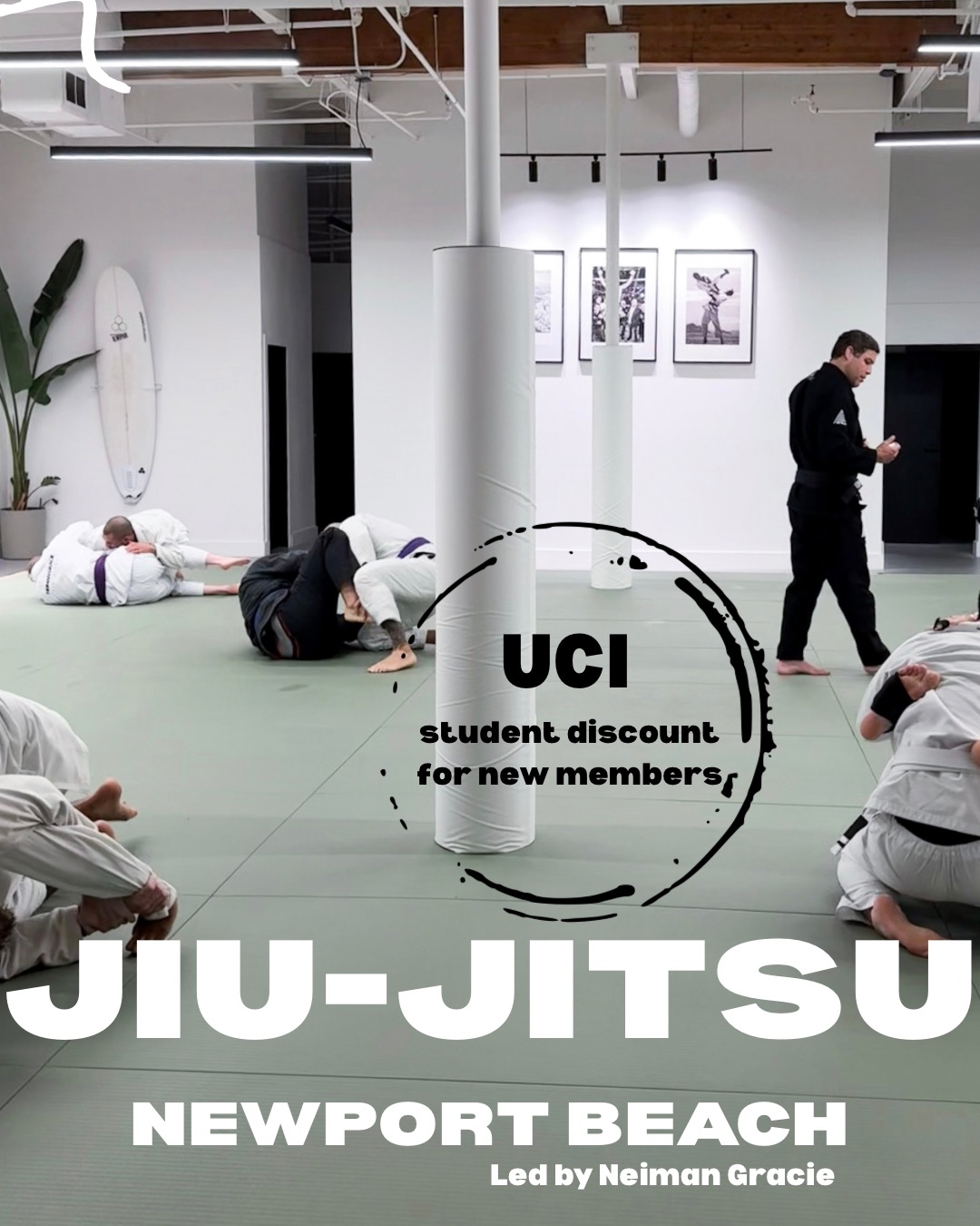 Neiman Gracie Jiu-Jitsu Academy Facebook ad: Book a FREE trial class!
