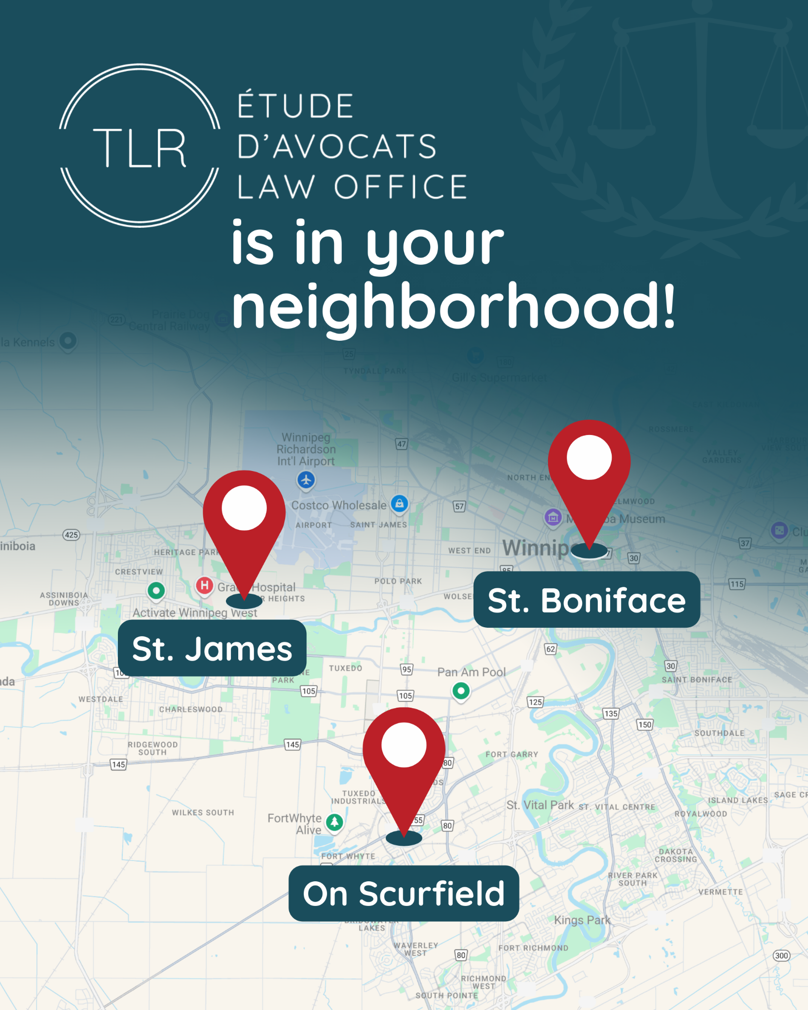 TLR Law Facebook ad: Your Neighbourhood Law Firm | TLR Law Office