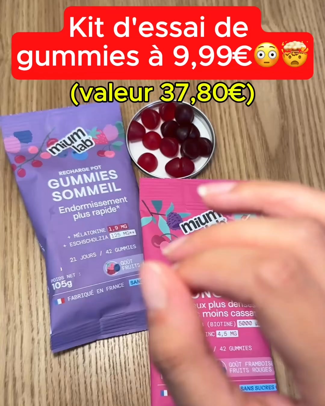Mium Lab Facebook ad: + de 16 000 clients satisfaits