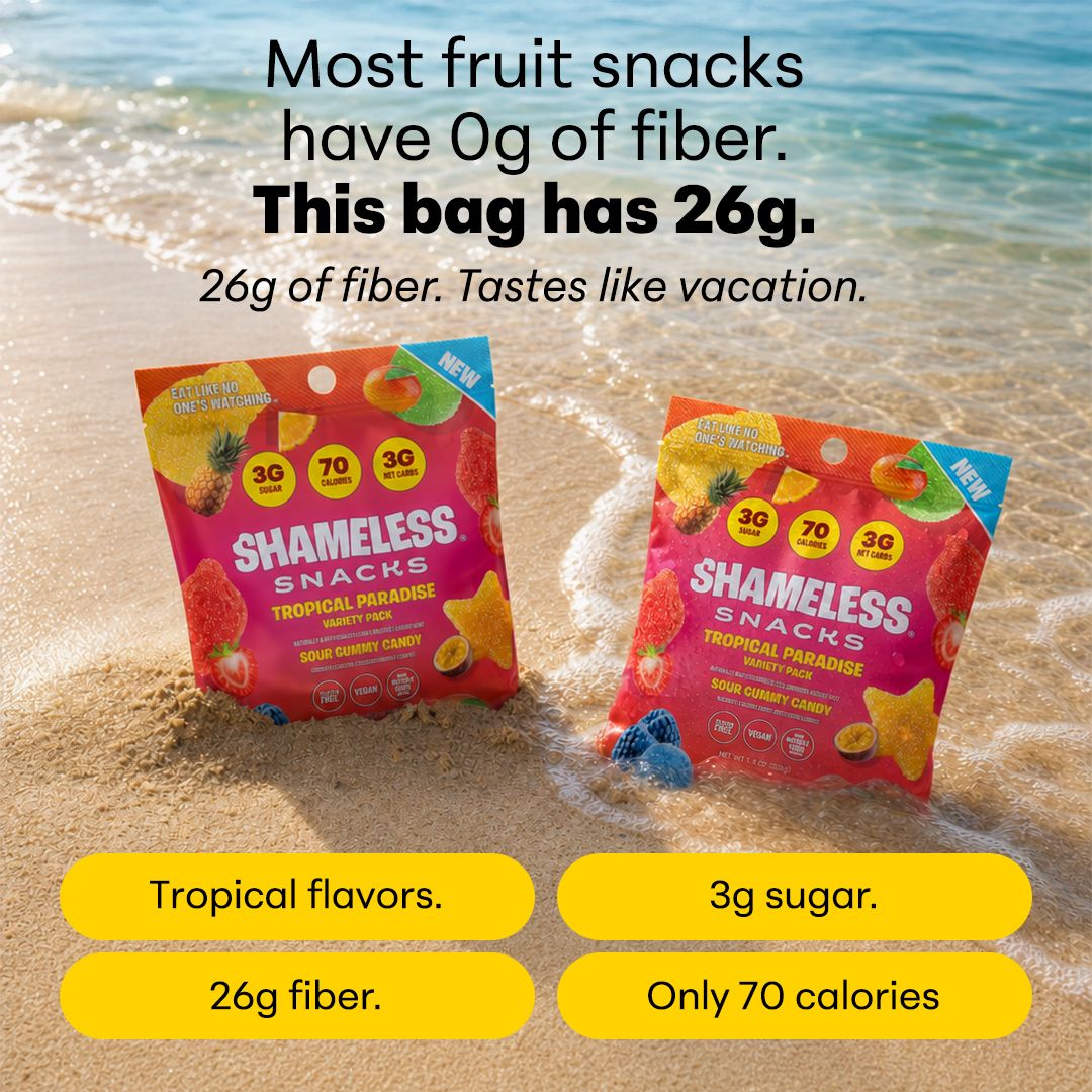 Shameless Snacks Facebook ad