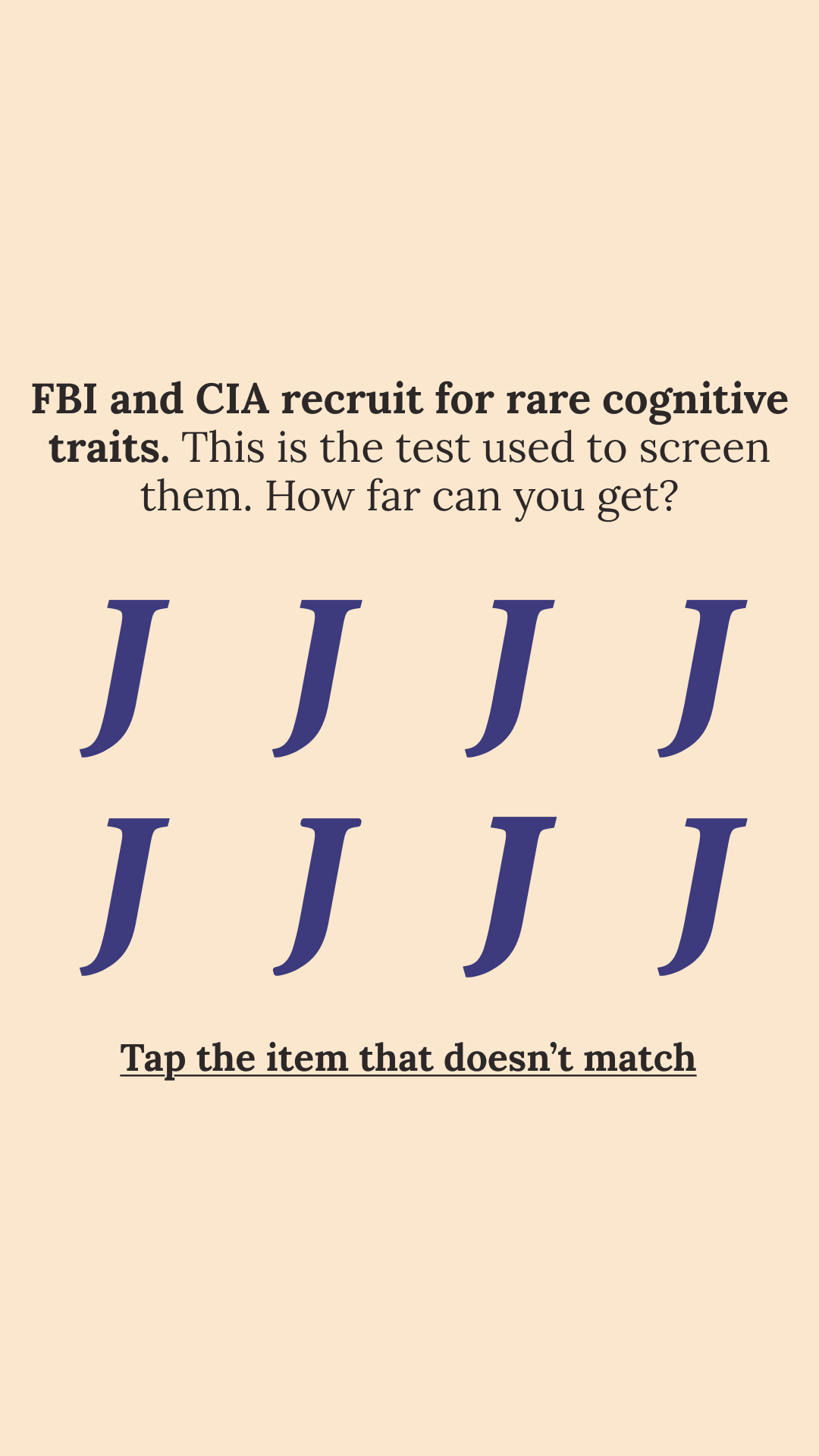 Brain Health Check Facebook ad
