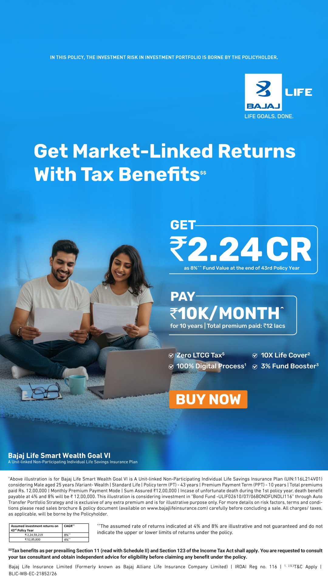 Bajaj Life Facebook ad