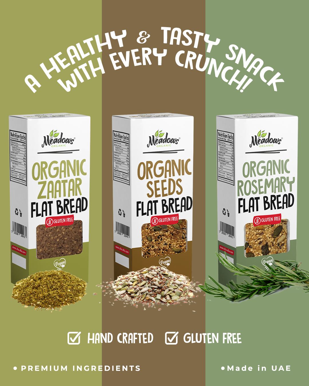 Meadows Organic Facebook ad: Organic Baked Snacks | Healthy Snacking | Meadows Organic…