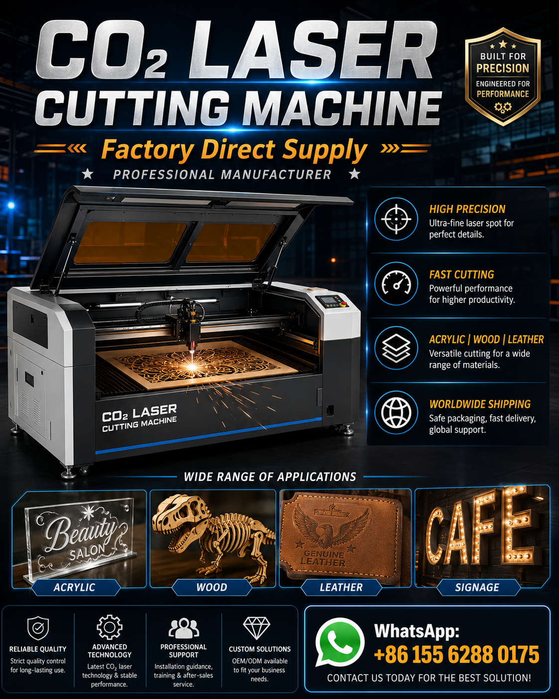 Factory Specialized in Laser Machines Facebook ad