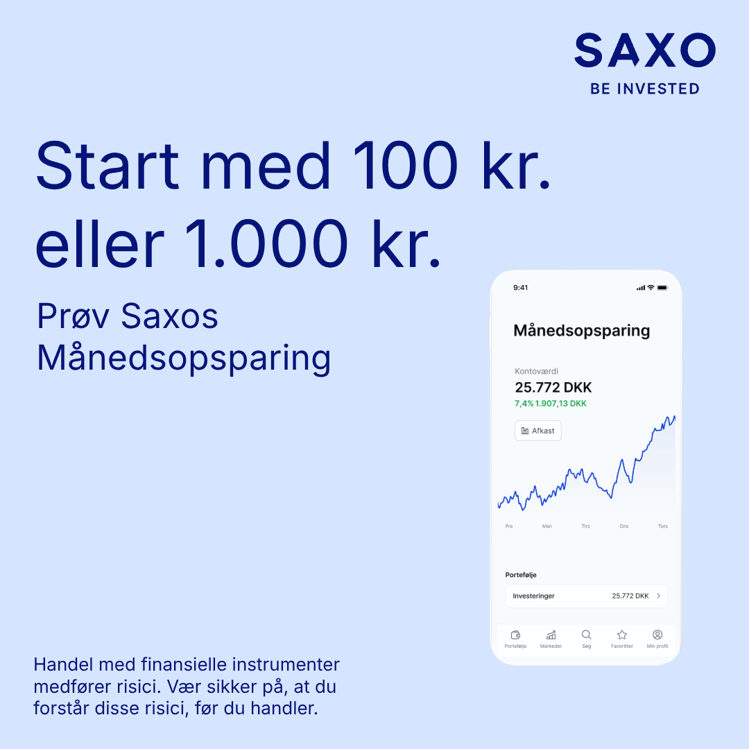 Saxo Bank Facebook ad