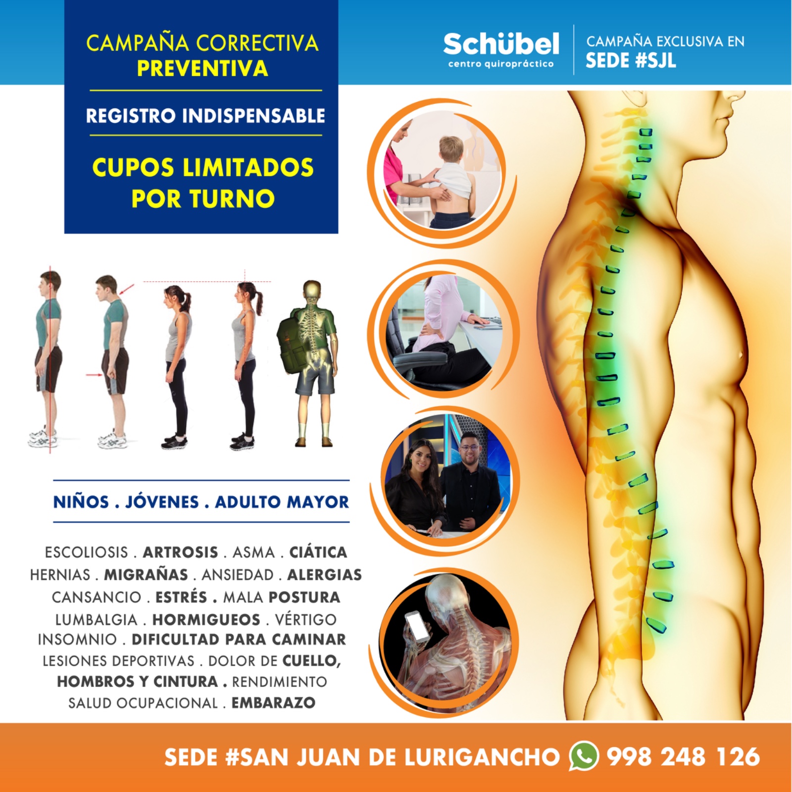 Schübel Centro Quiropráctico Facebook ad