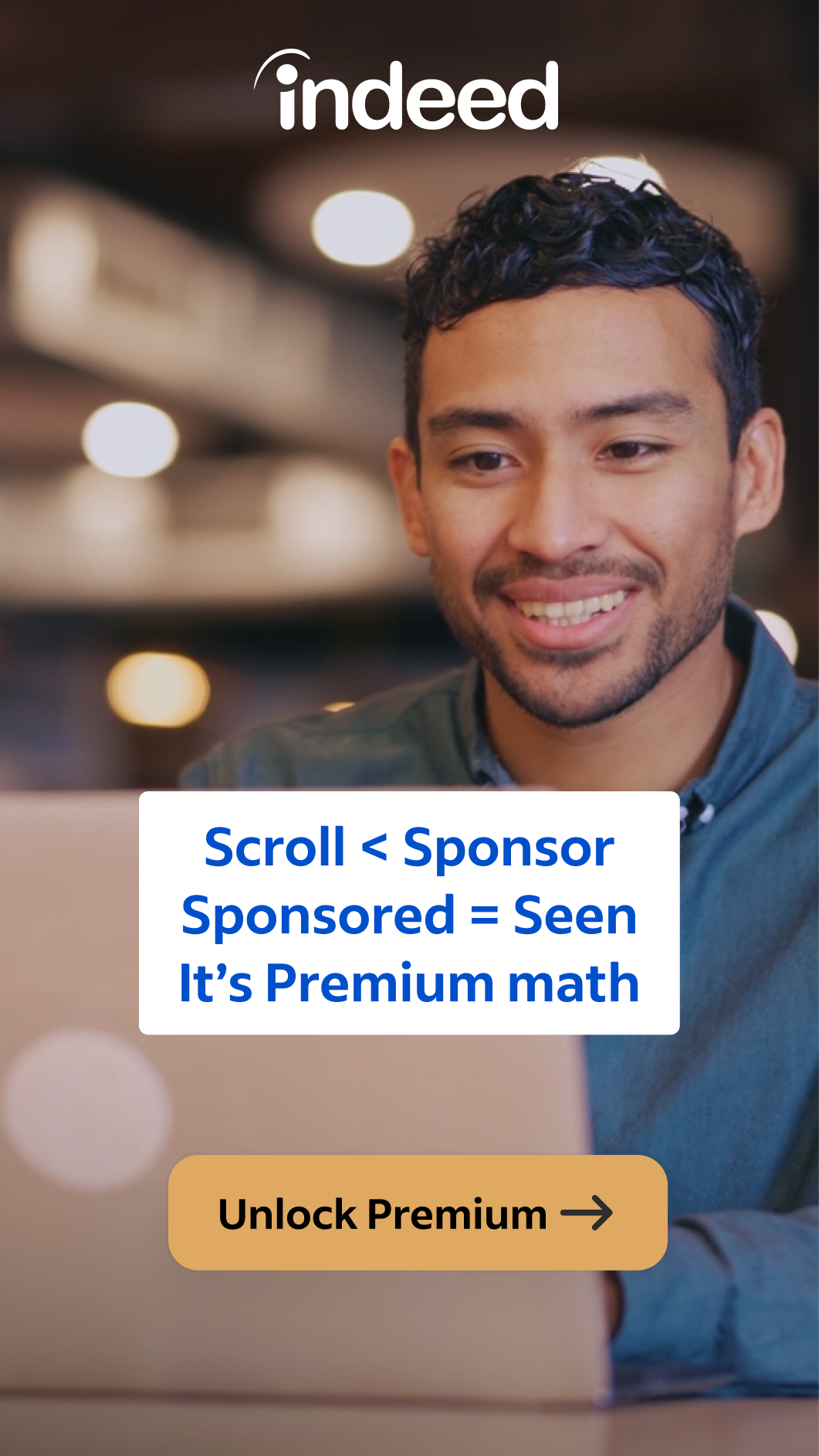 Indeed Facebook ad