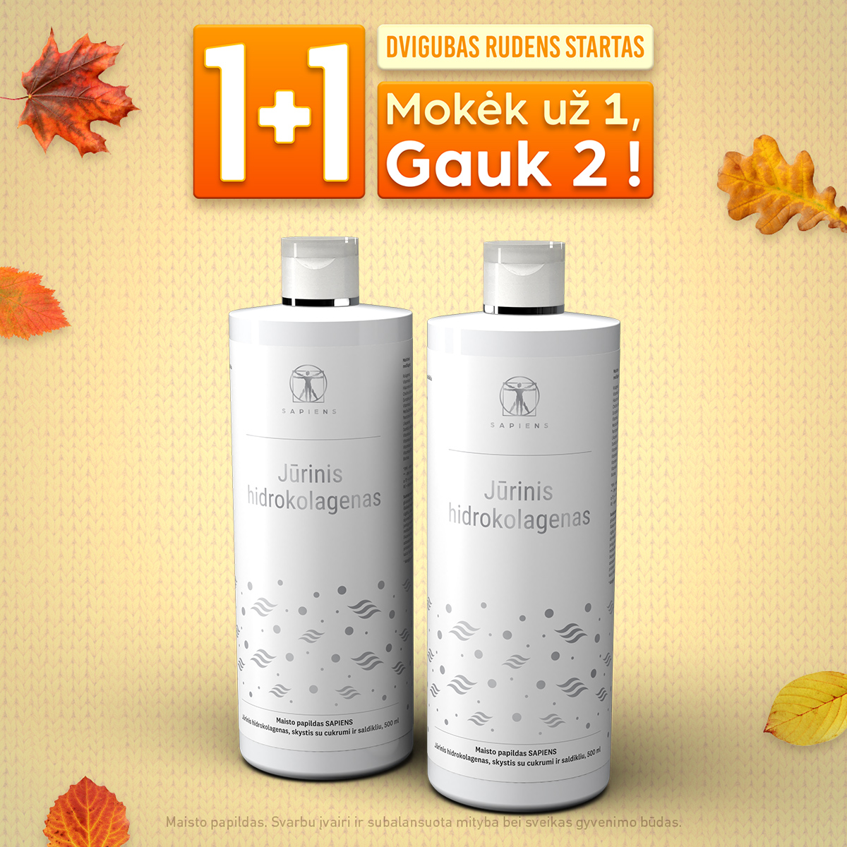 Sapiens Facebook ad: JŪRINIS HIDROKOLAGENAS 1+1