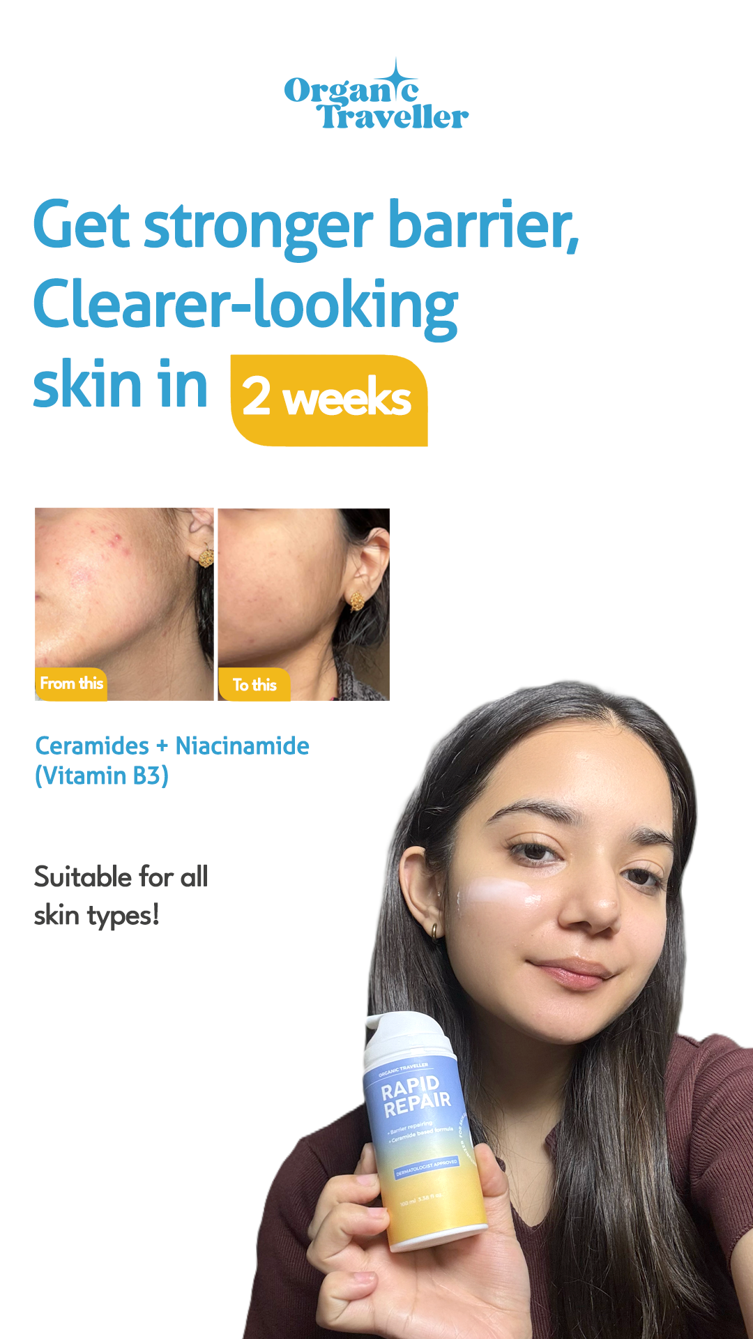 Organic Traveller - Skincare Facebook ad