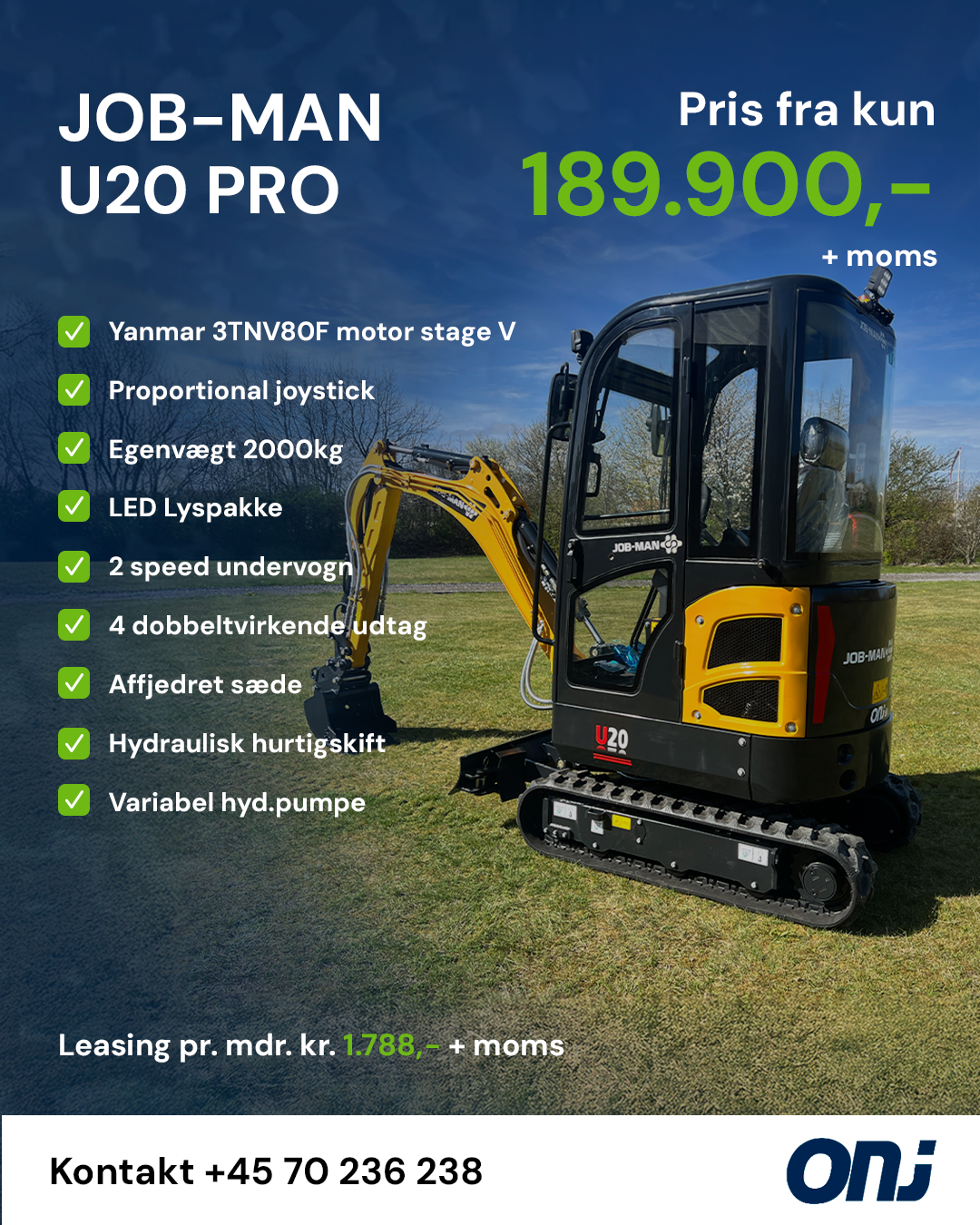 ONJ Tractors Facebook ad from Jun 30, 2026