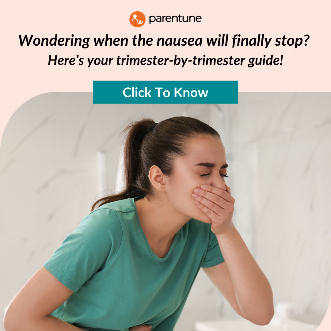 Parentune.com Facebook ad: Know Your Trimester Timeline, Tap to Read