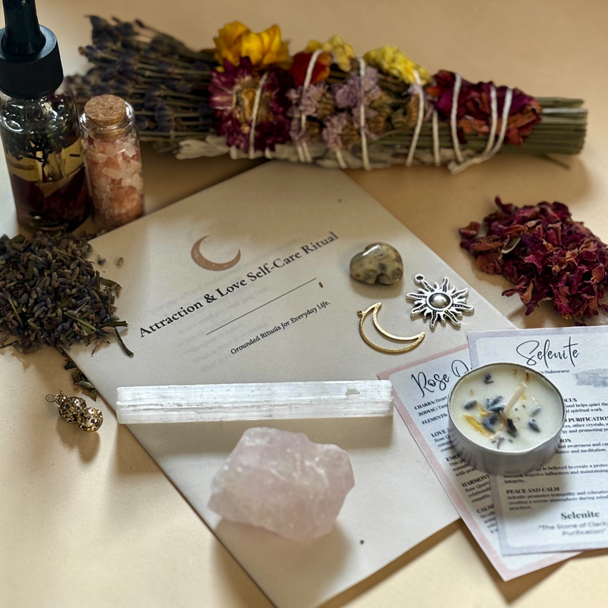 Jessica Jensen Facebook ad: Spiritual Self-Care Ritual Kit | For Love & Attraction