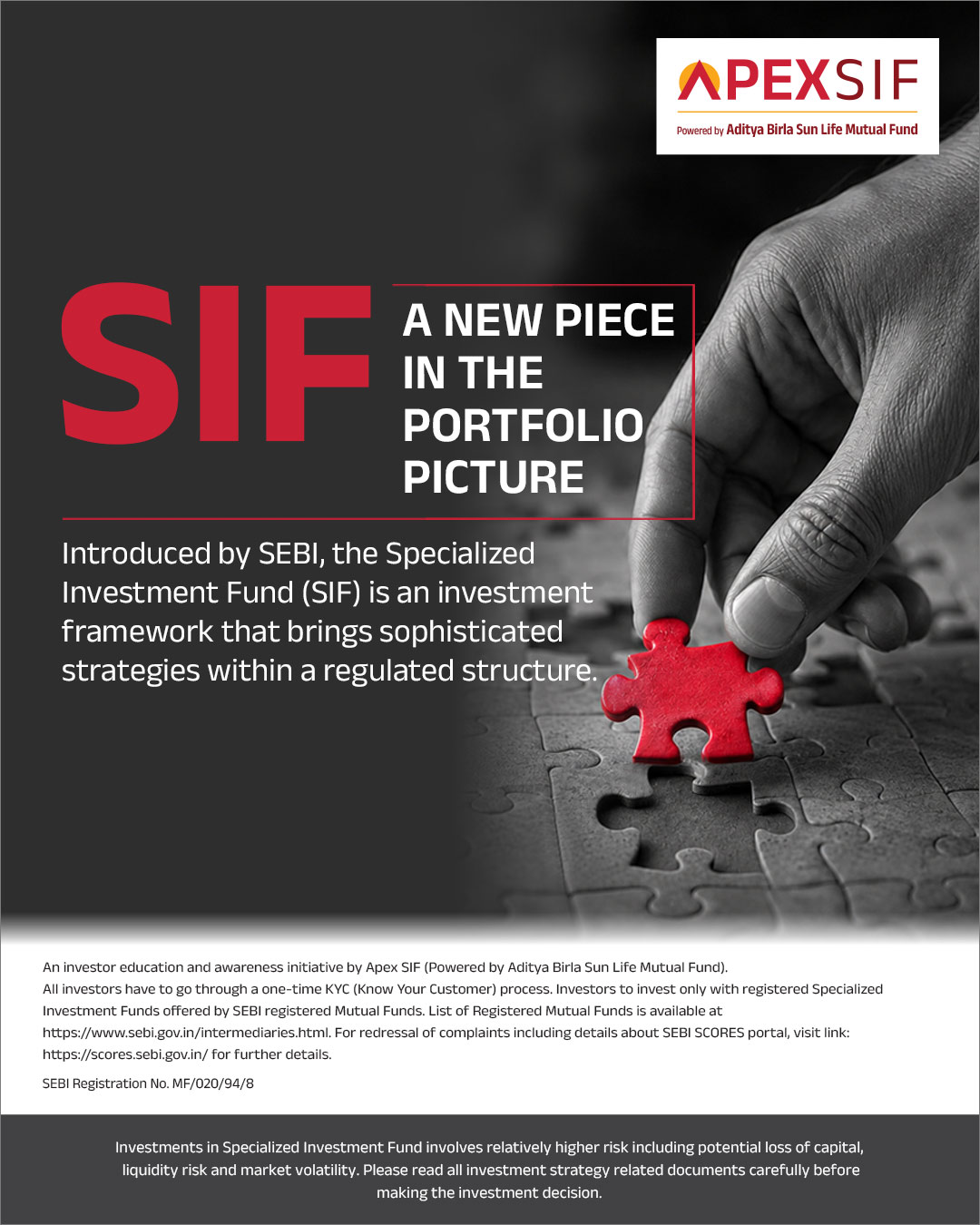 ABC - Aditya Birla Sun Life Mutual Fund Facebook ad: A NEW DIMENSION TO PORTFOLIOS