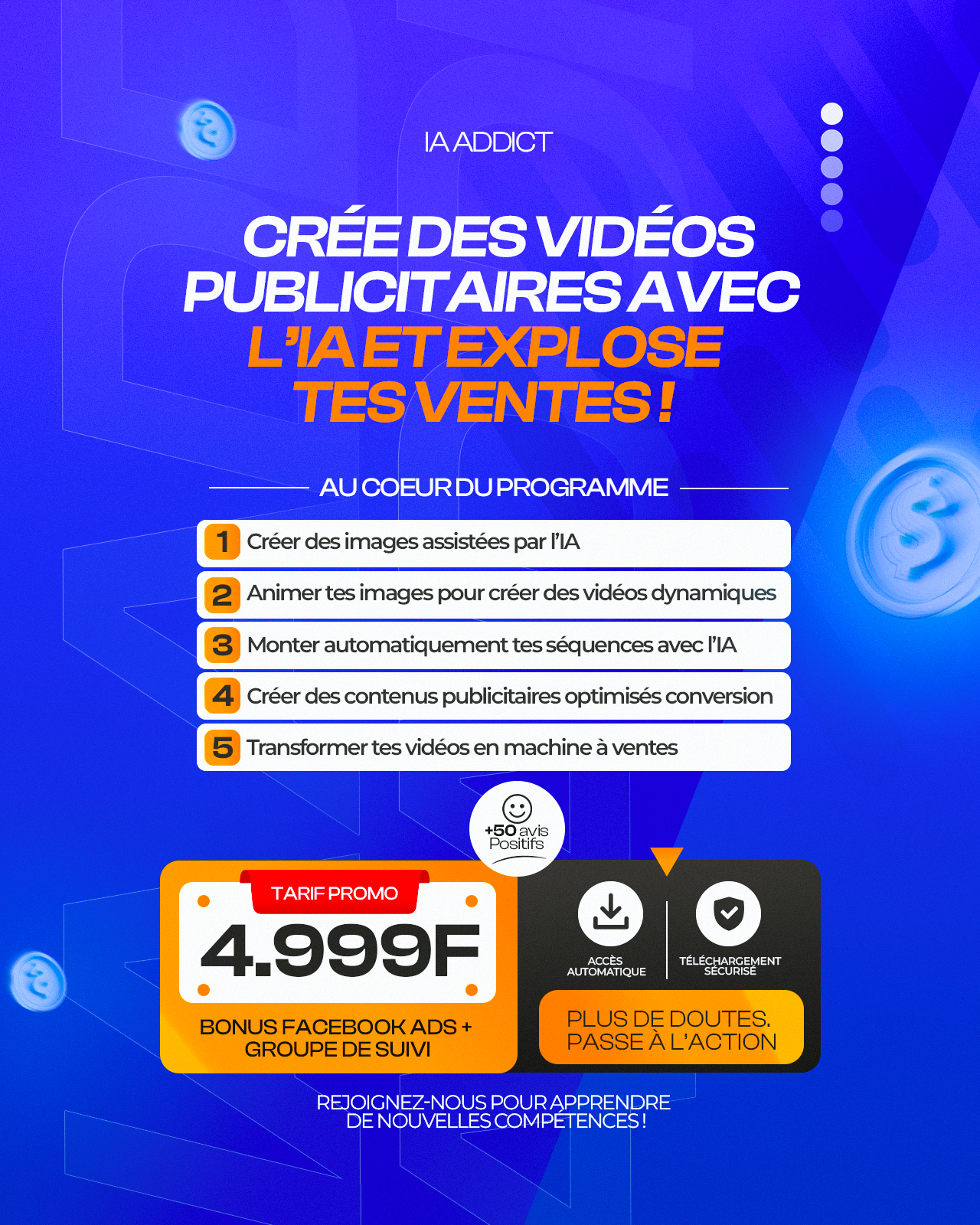 Saran / IA Addict Facebook ad: Apprend à créer une vidéo publicitaire avec l’IA!