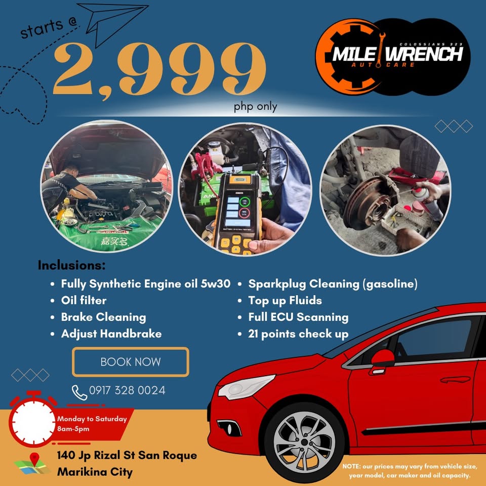 MILE Wrench Auto Care Facebook ad