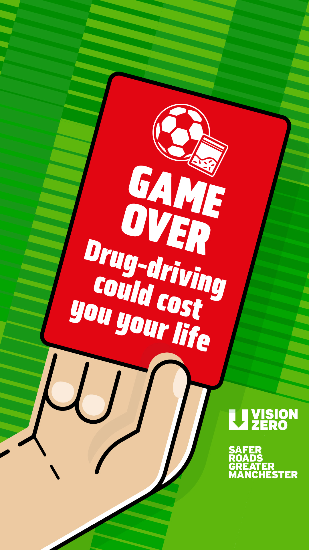 Safer Roads Greater Manchester Facebook ad from Jun 11, 2026