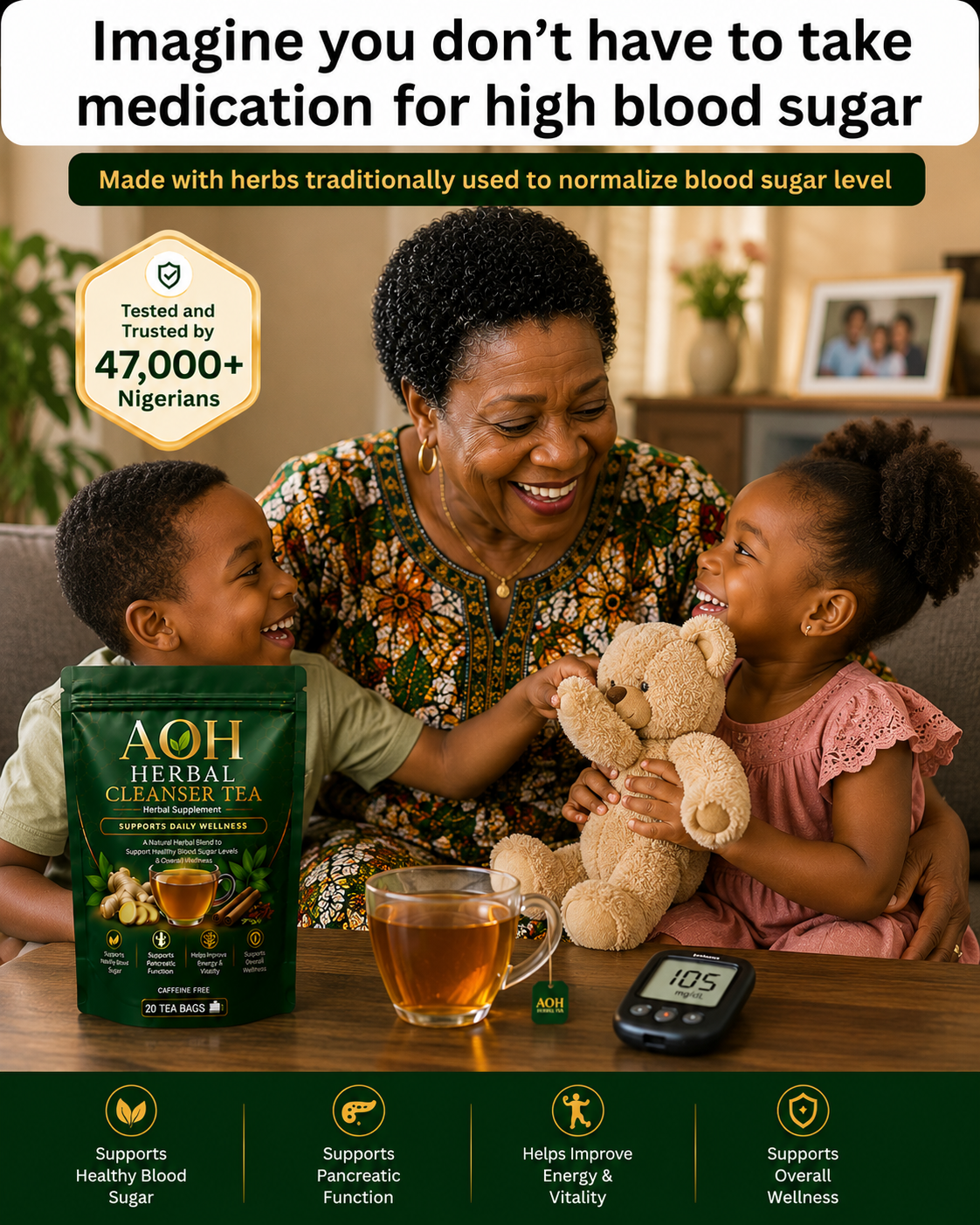 Kelly's health & wellness Facebook ad: PAYMENT ON DELIVERY, FREE DELIVERY, 30 DAYS MONEY BACK…