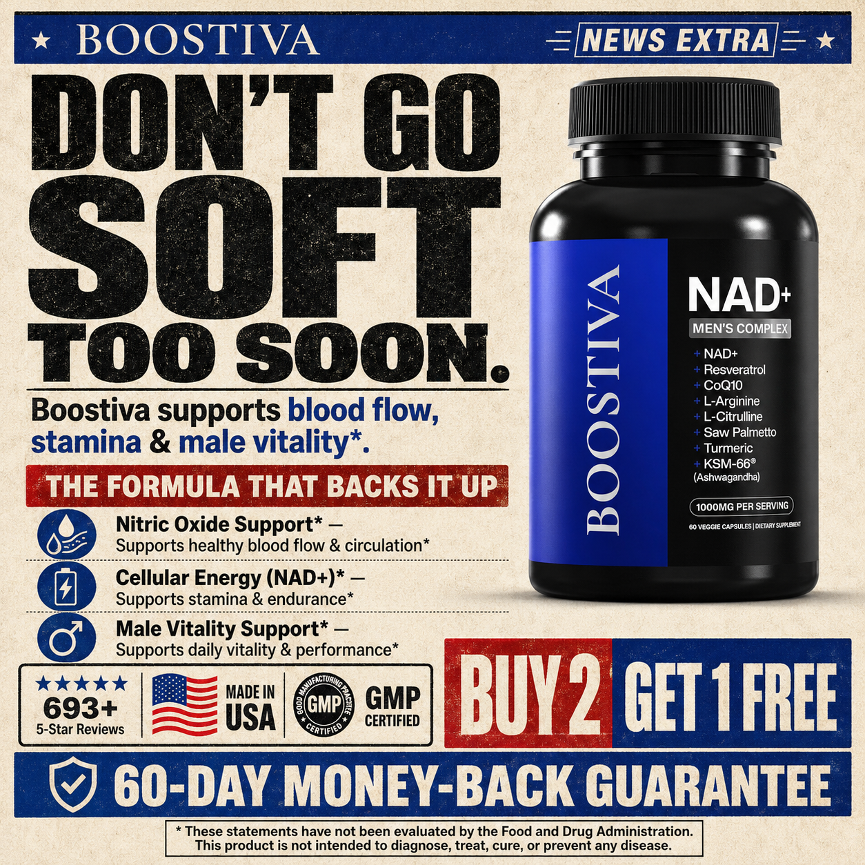 Men’s Vitality Daily Facebook ad