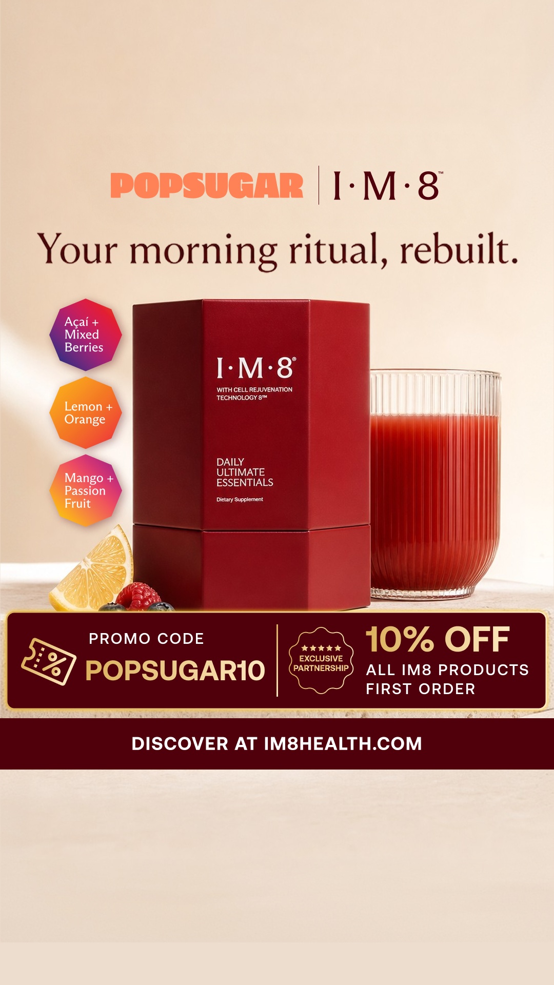Popsugar Facebook ad
