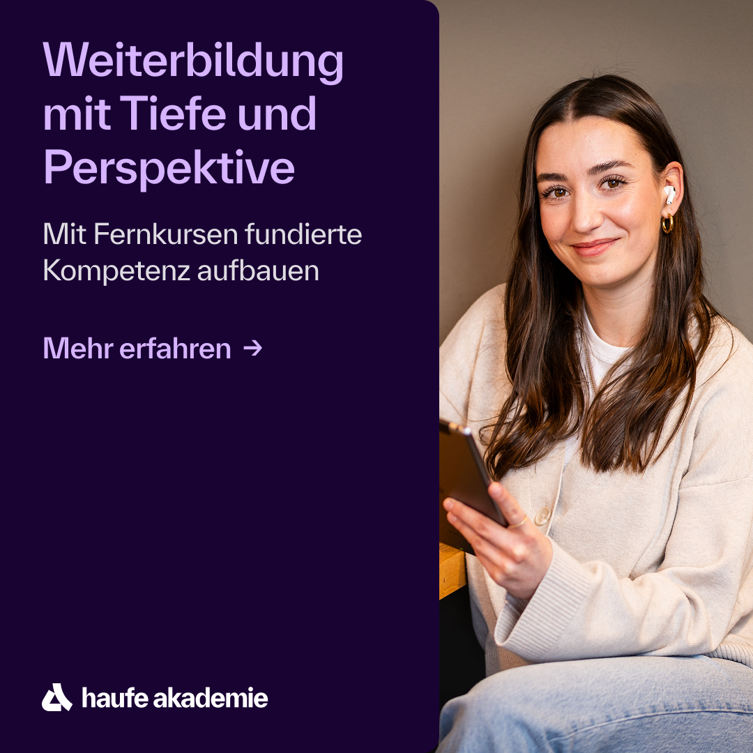 Haufe Akademie Facebook ad