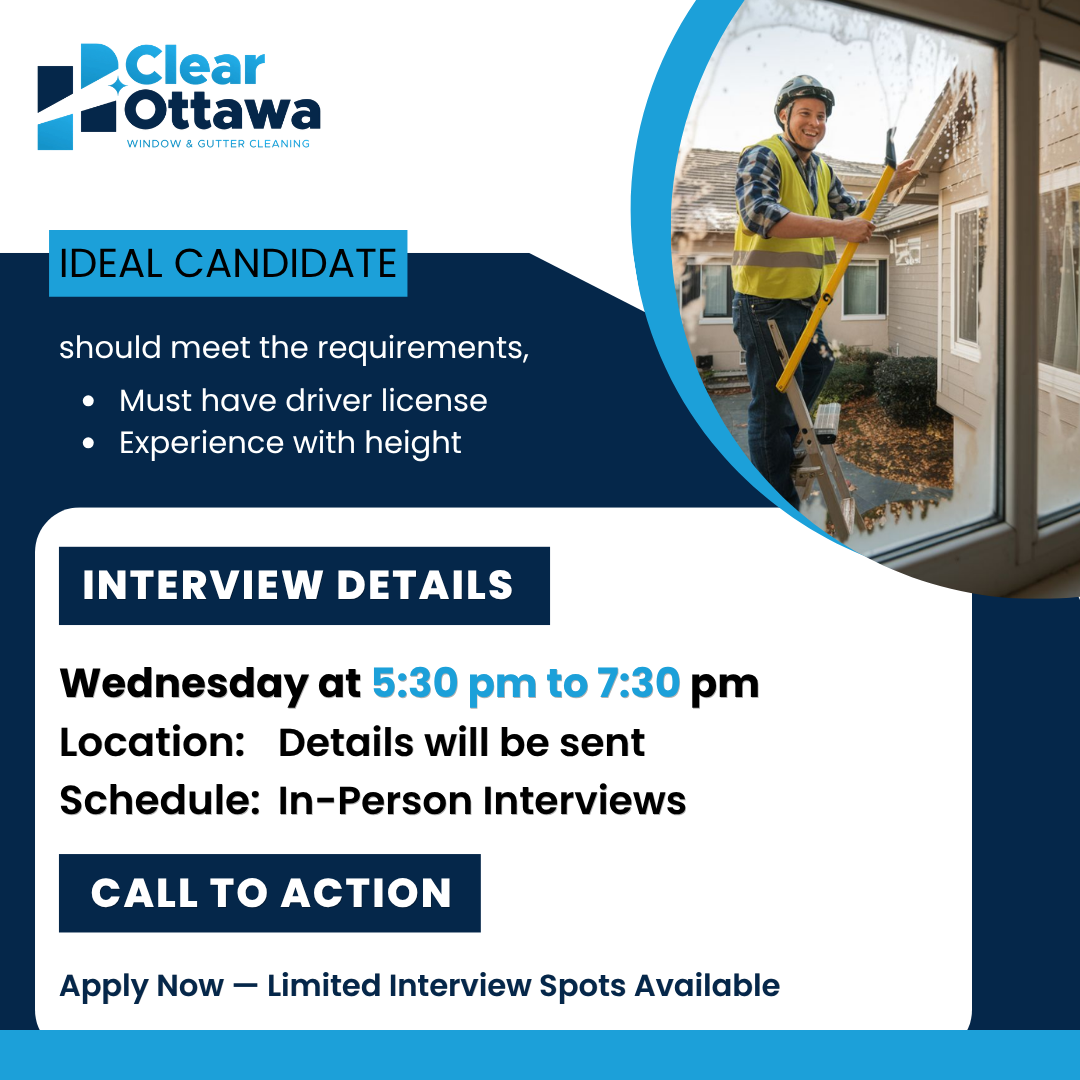 Clear Ottawa Windows Facebook ad: Answer 5 quick questions. This Wednesday could change your…