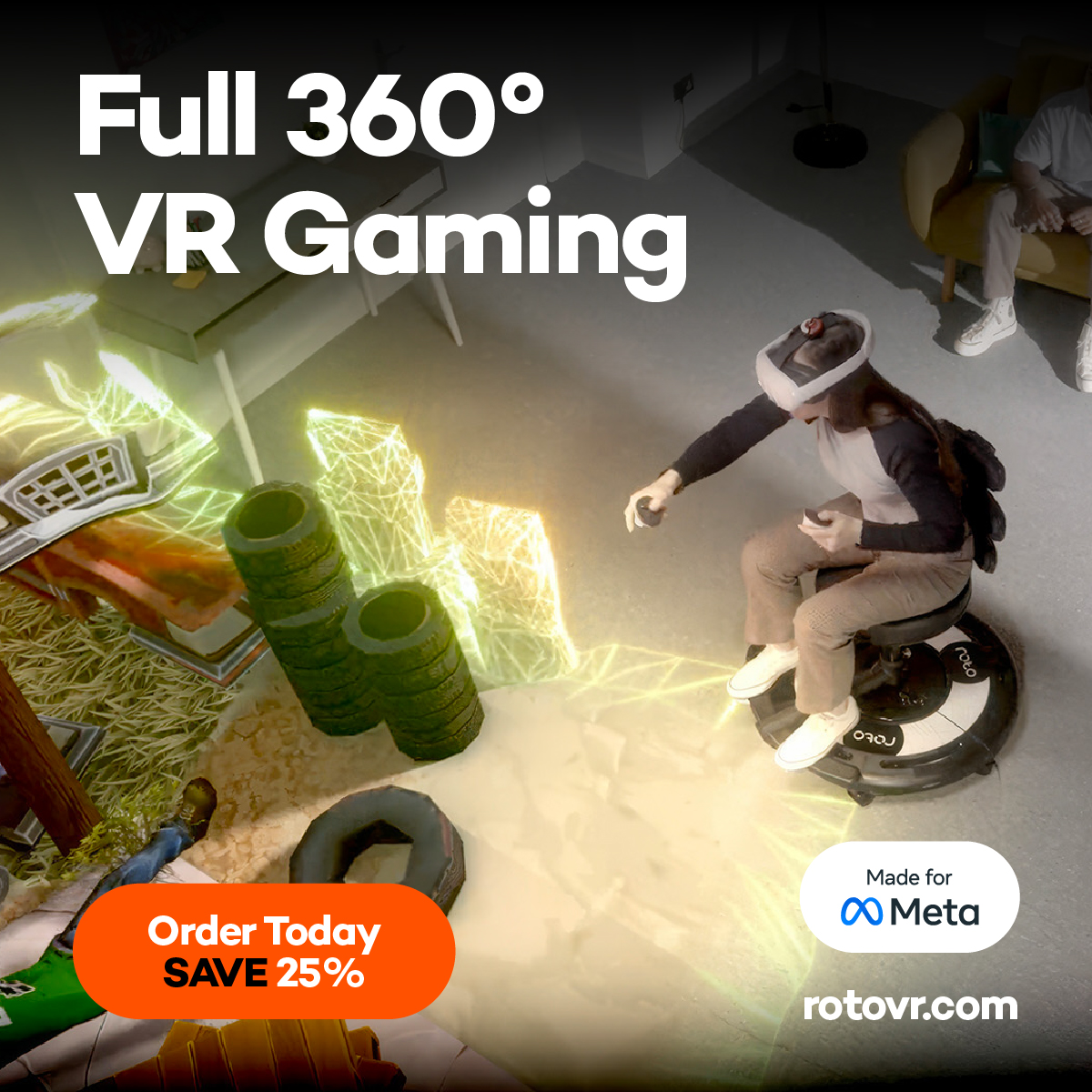 Roto VR Facebook ad: Limited Offer: 25% OFF Pro VR Explorer