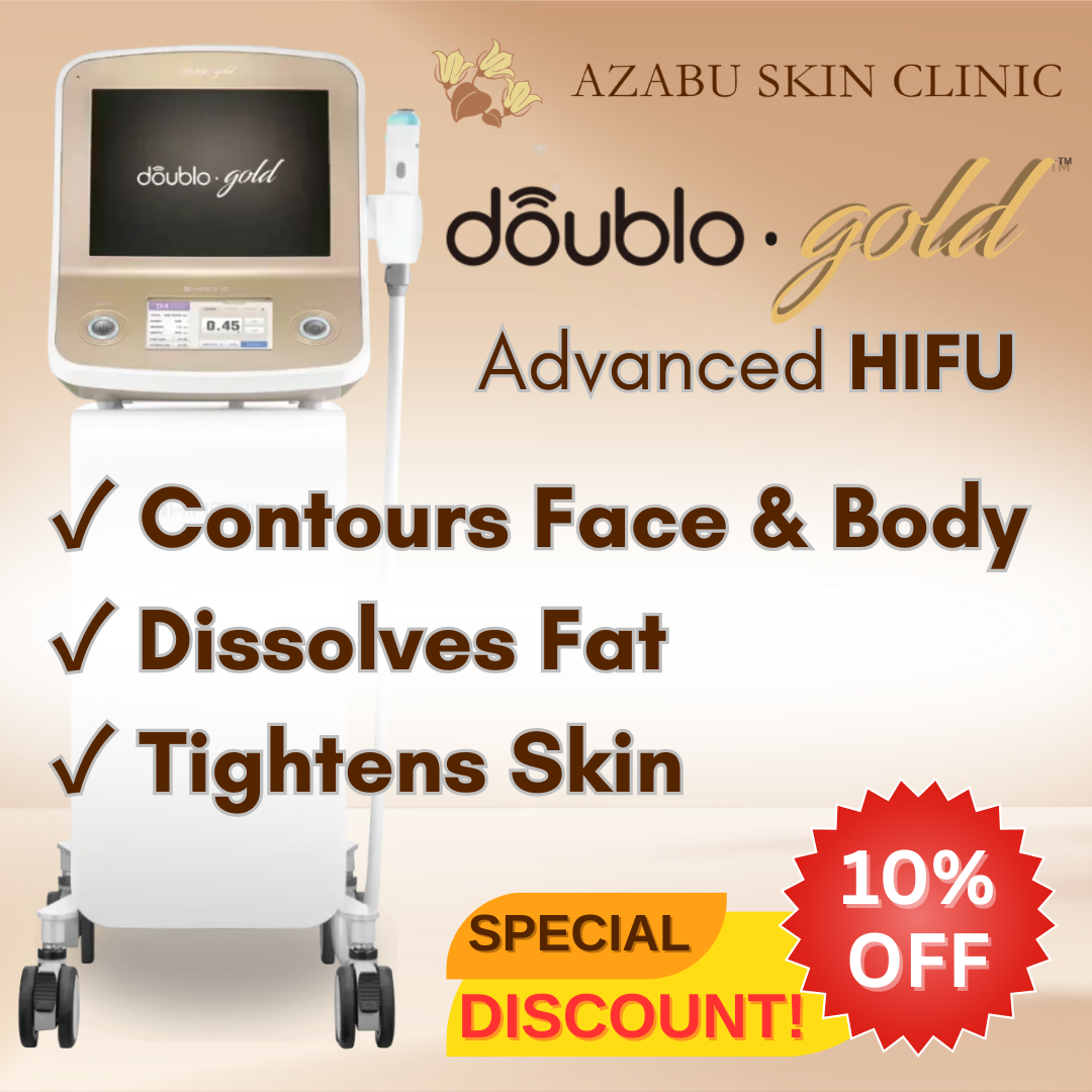 麻布皮フ科クリニック Azabu Skin Clinic 5F and 6F Facebook ad: Lift, Tighten & Sculpt, Doublo HIFU (Face &…