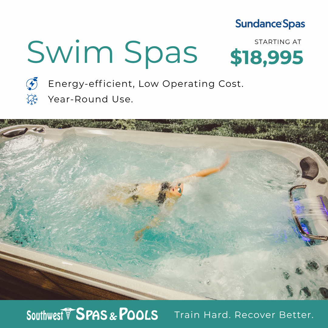 Southwest Spas & Pools Facebook ad: Ultimate Relaxation in Your Own Swim Spa