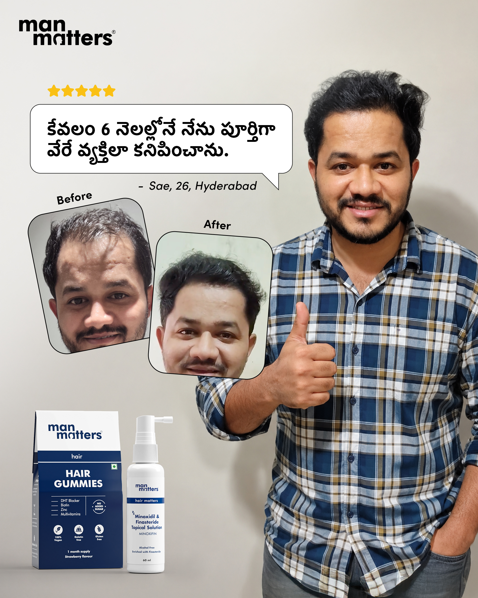 Hair Matters by Man Matters Facebook ad