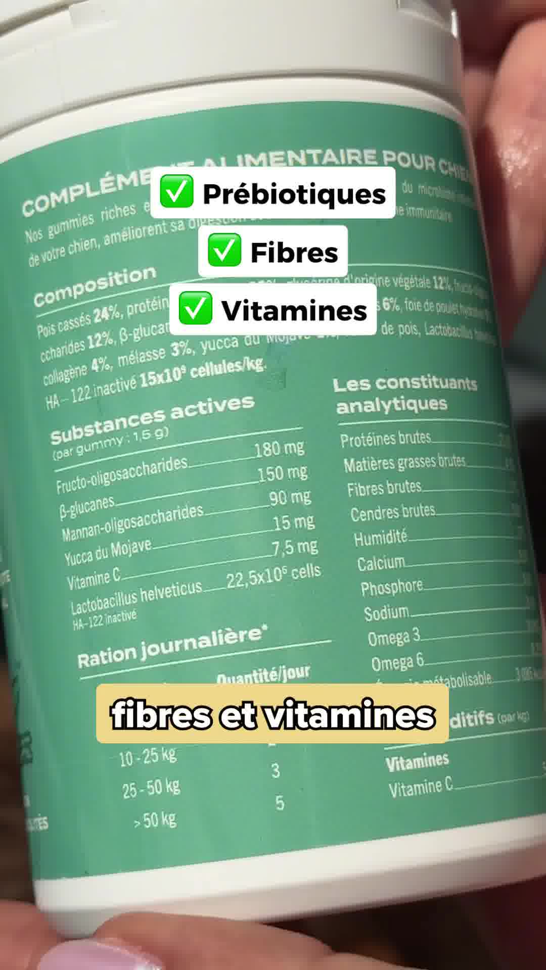 Franklin Pet Food Facebook ad: Gummies pour chien