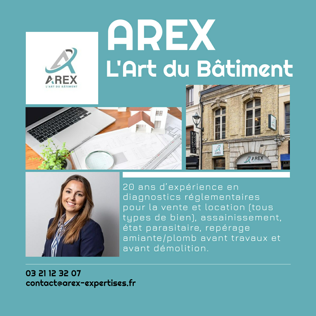 AREX - L'Art du Bâtiment Facebook ad: Arex Dunkerque - Diagnostic immobilier (adresse, horaires)