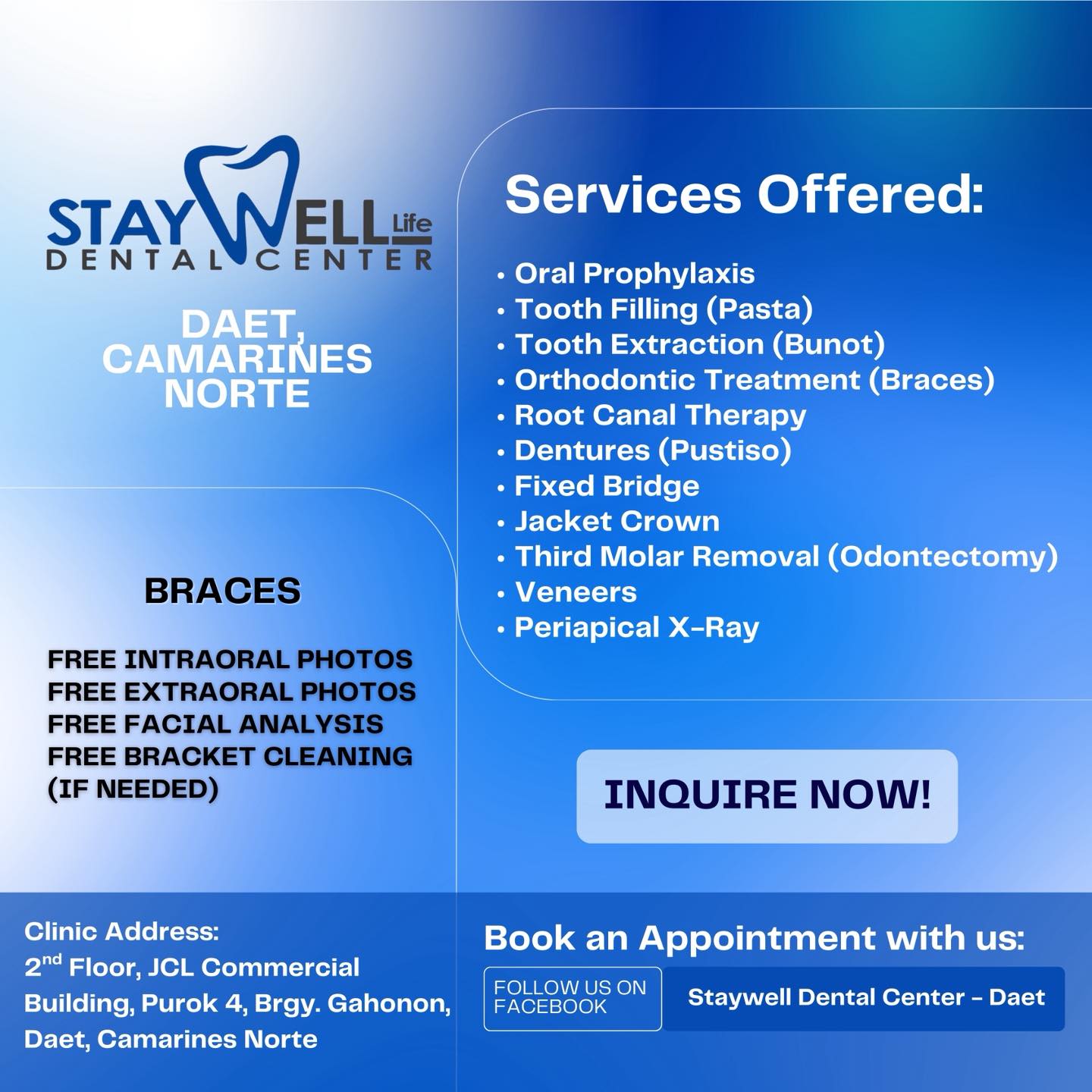Staywell Dental Center - Daet Facebook ad
