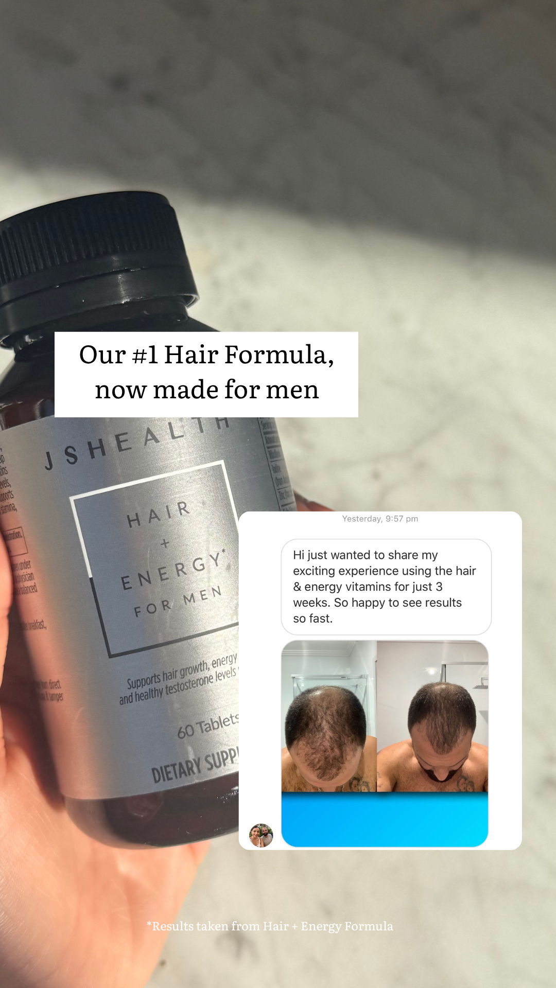 JSHealth Vitamins For Men Facebook ad