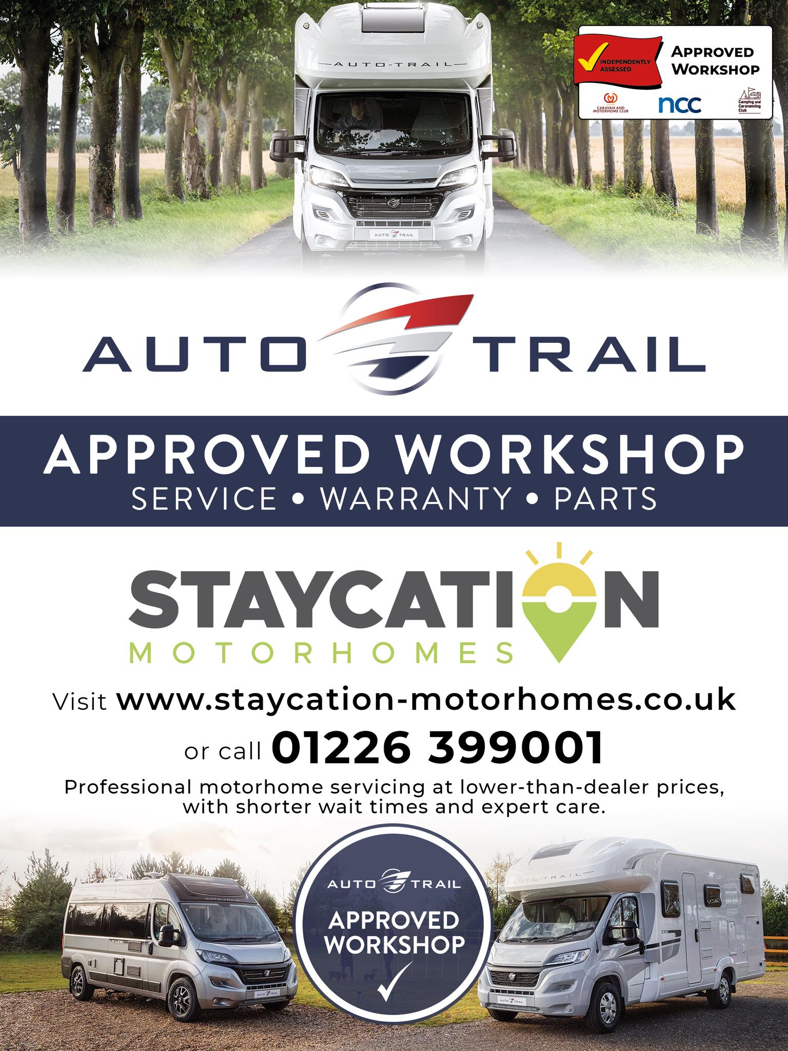 Staycation Motorhomes Facebook ad: Motorhome Servicing | Staycation Motorhomes