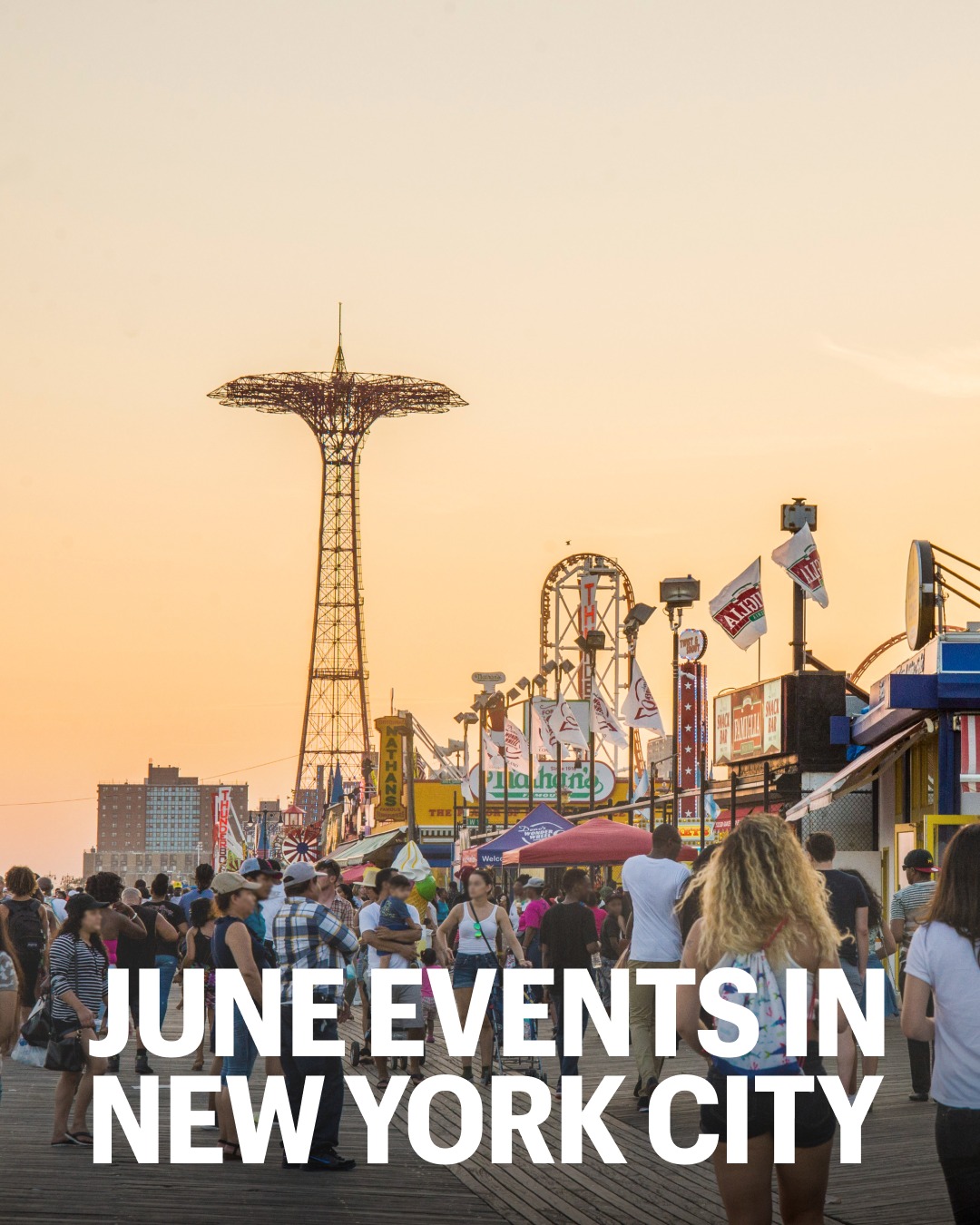 New York City Tourism + Conventions Facebook ad: Hellooo June! This month, the City will be…
