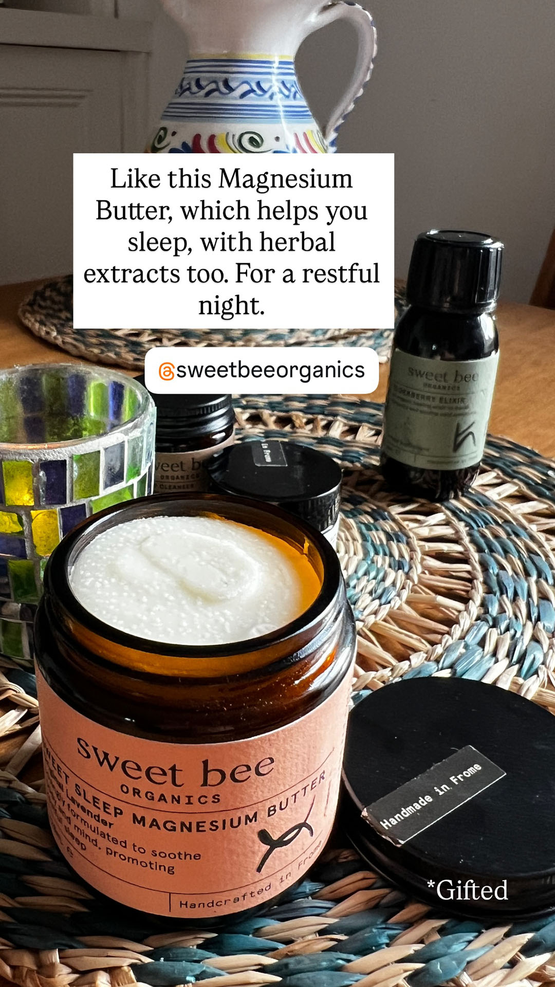 Sweet Bee Organics Facebook ad