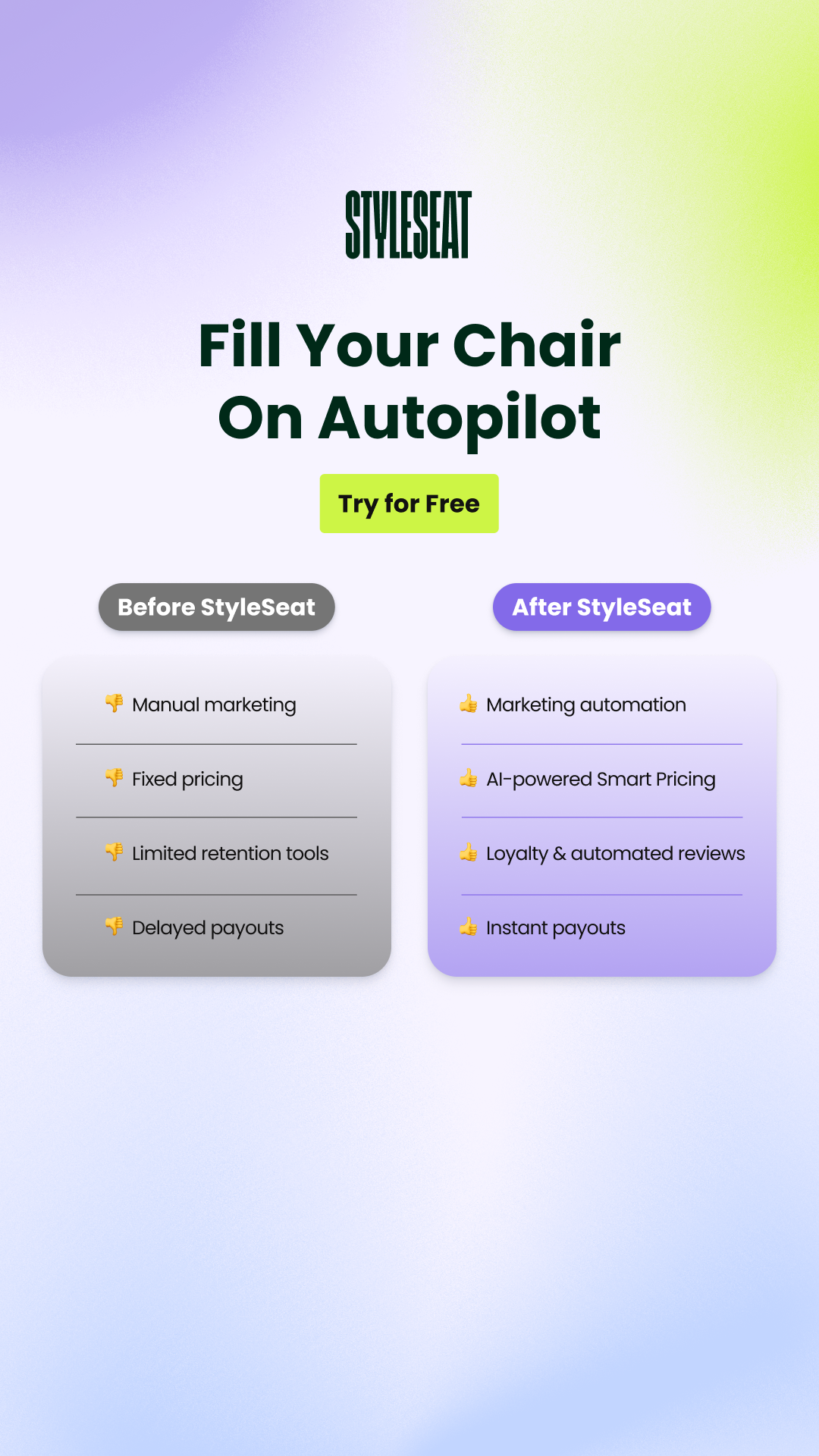 StyleSeat Facebook ad: #1 Salon Scheduling Software