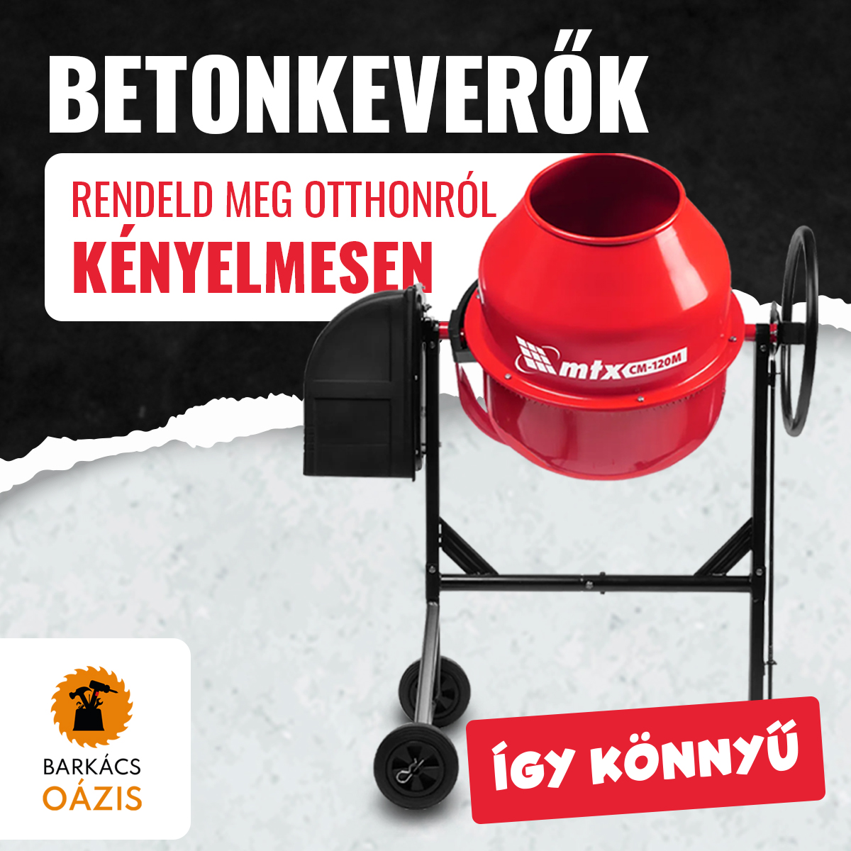 Barkácsoázis Kft. Facebook ad: Betonkeverők | Barkácsoázis - Barkácsolás, kreatív ötletek,