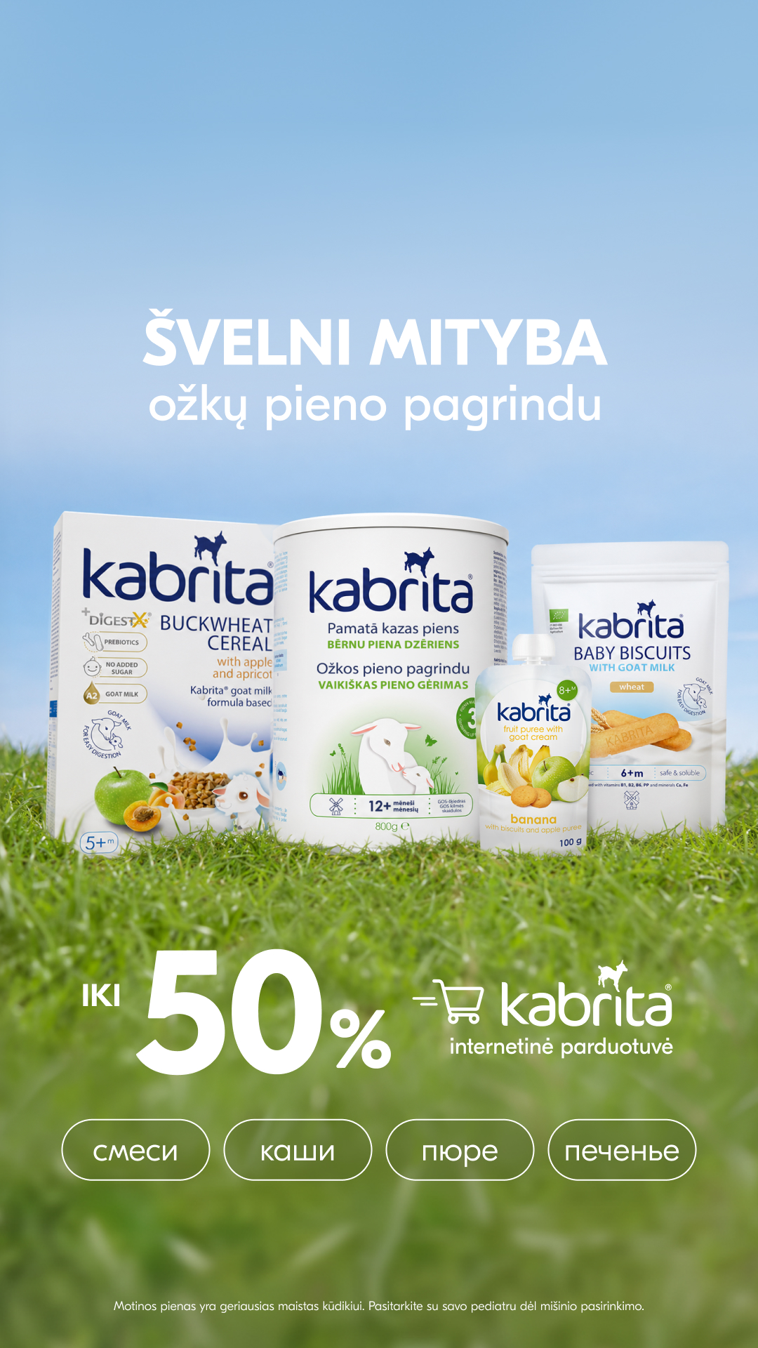 Kabrita Lietuva Facebook ad