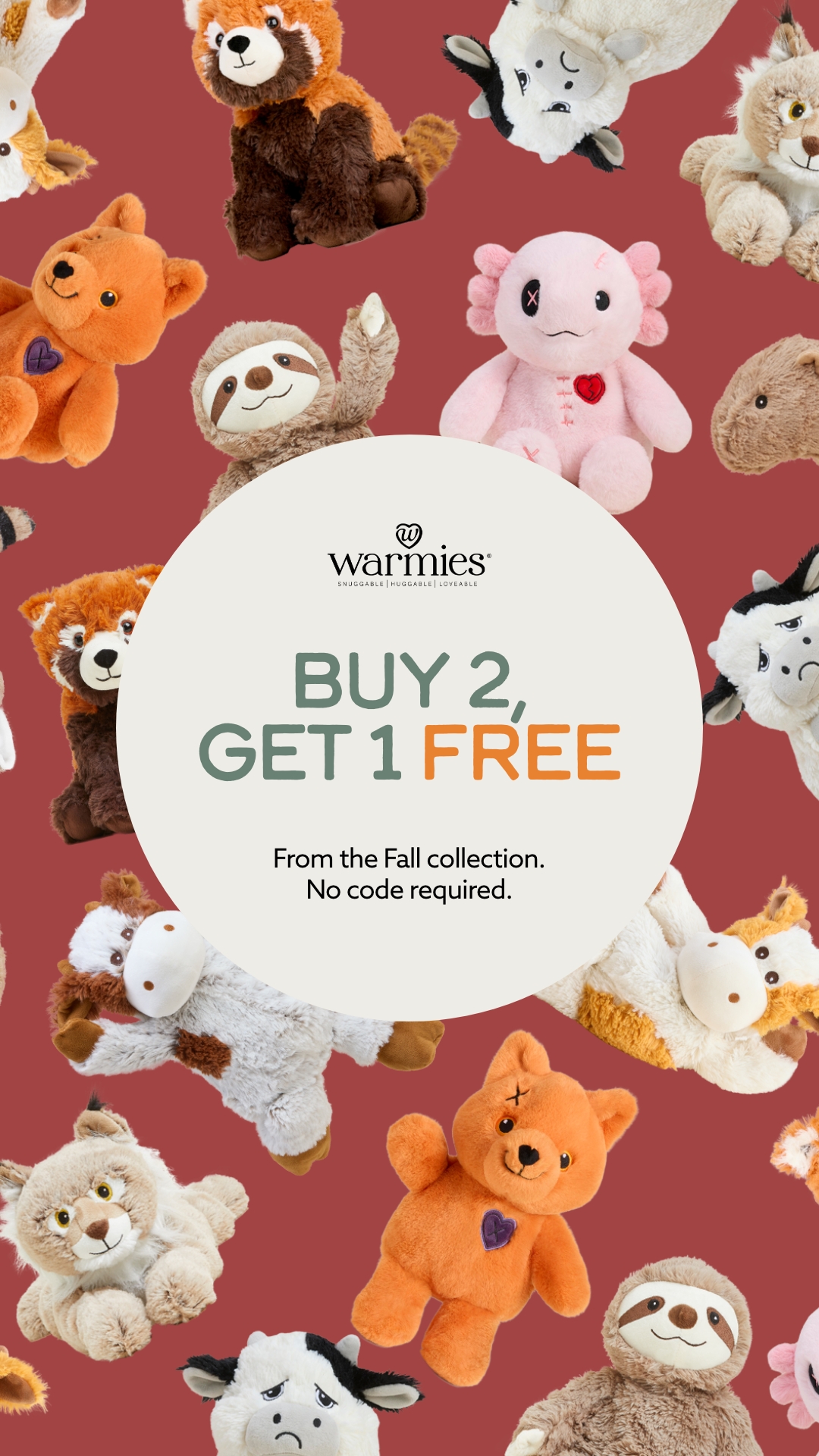 Warmies USA Facebook ad: Your Coziest Fall Deal