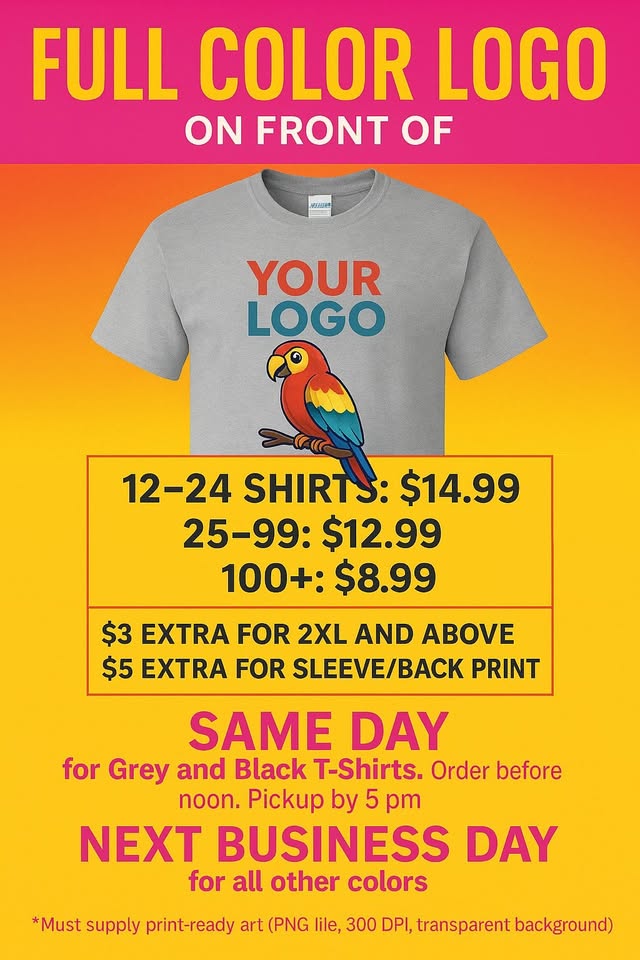 All American Embroidery Facebook ad